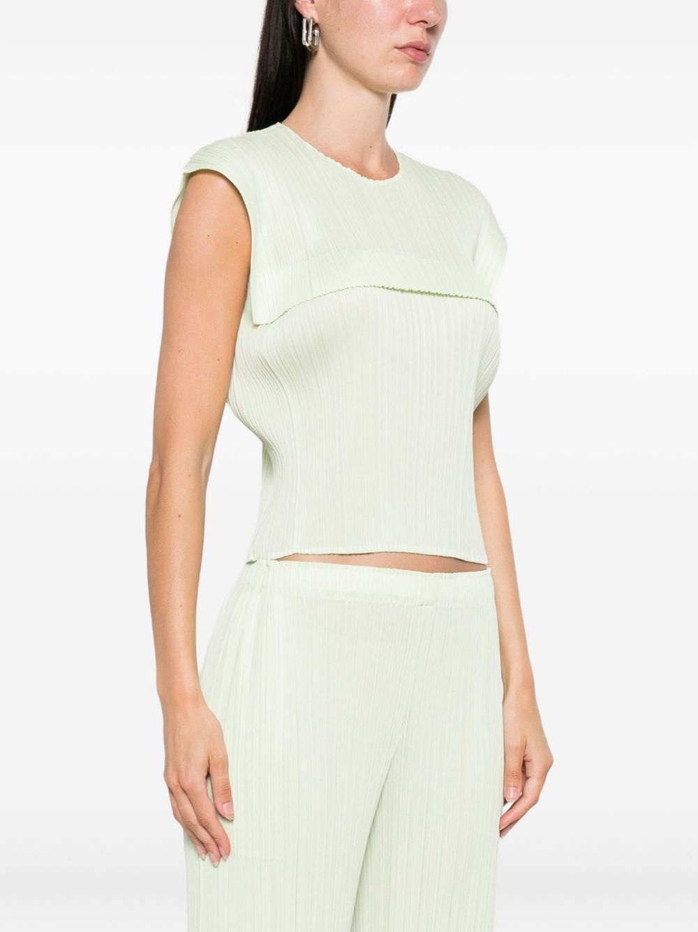 pleated panelled blouse - 3