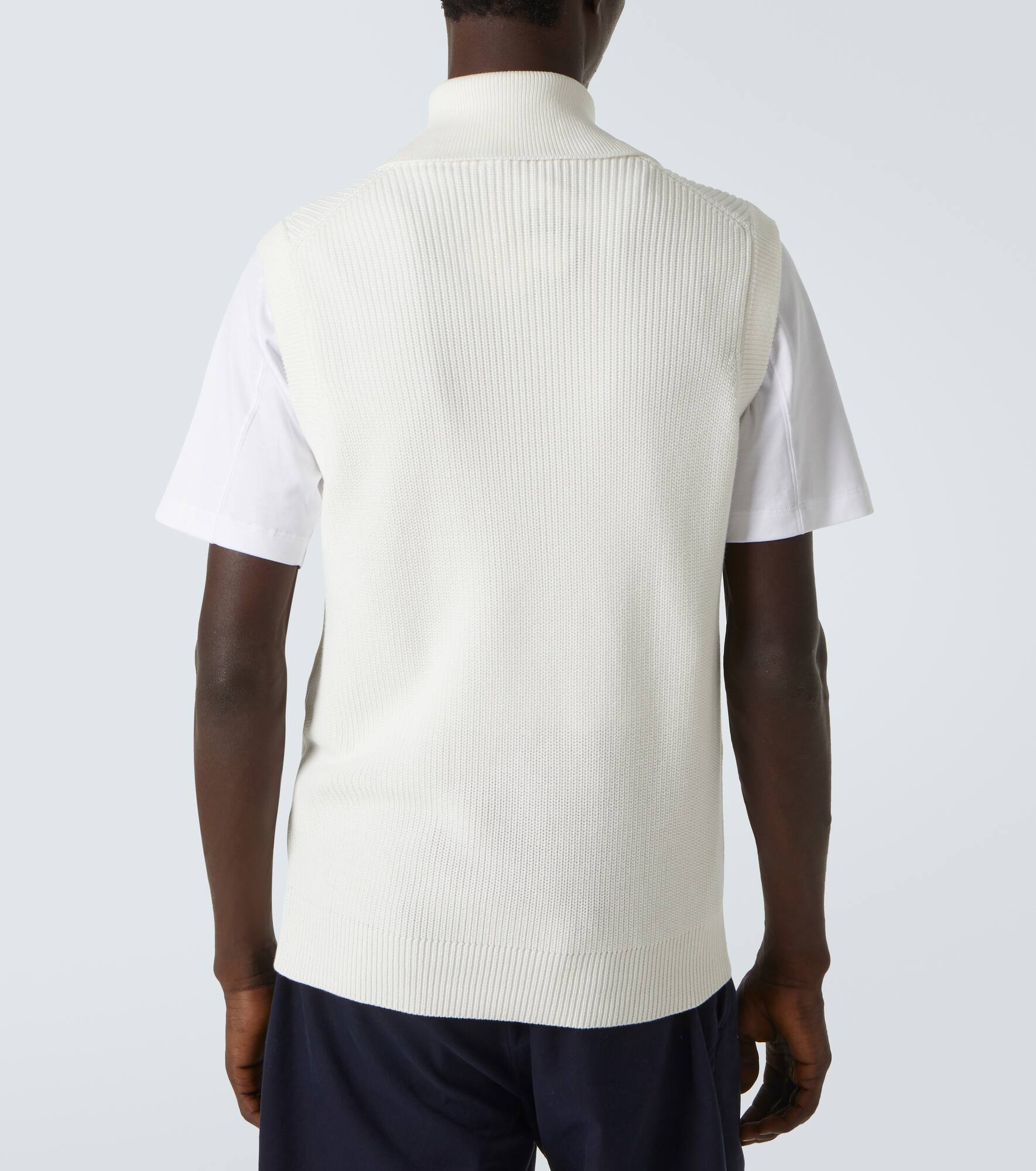 Half-zip cotton vest - 4
