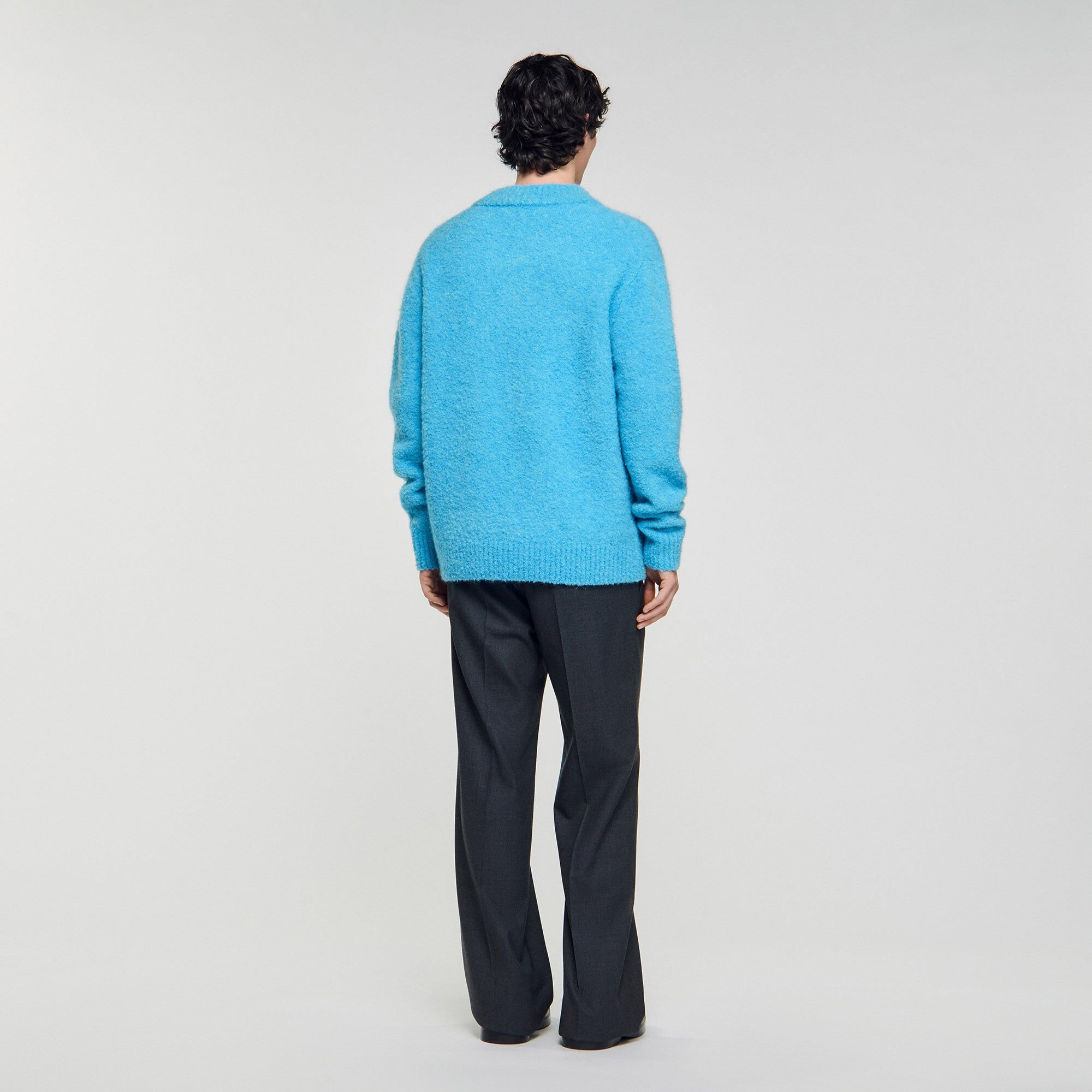 V-NECK LONG-SLEEVE SWEATER - 5