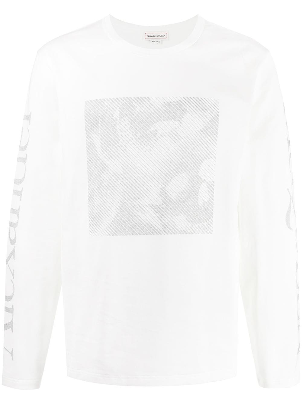 graphic-print crew neck sweatshirt - 1