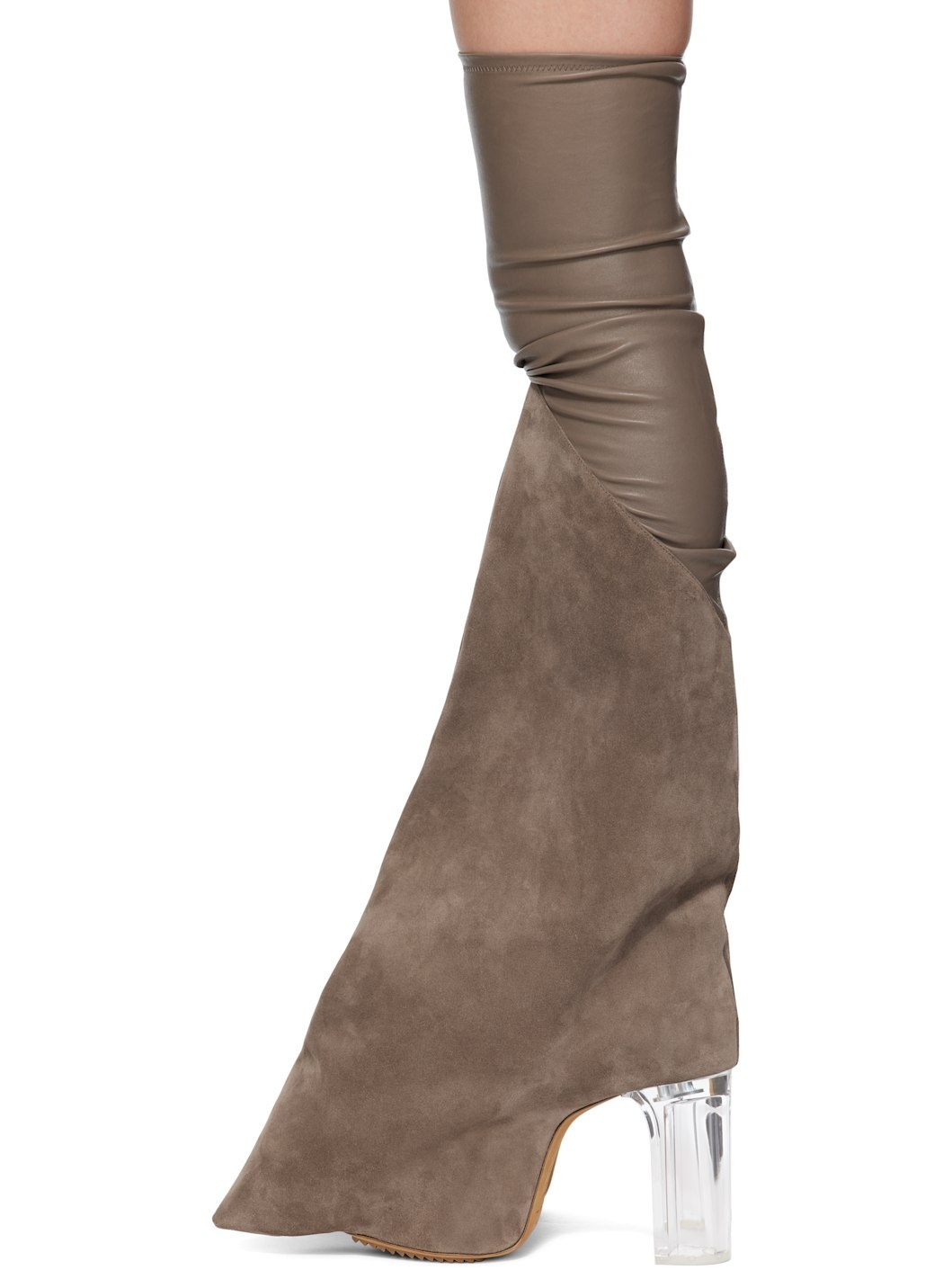 Gray Hollywood Taco Kiss Tall Boots - 3