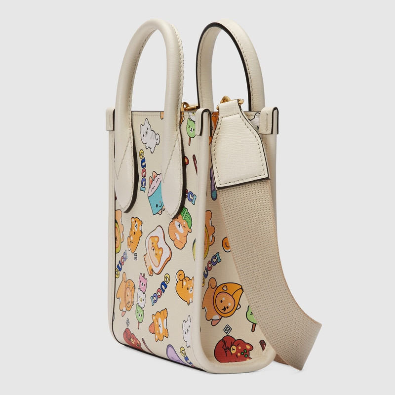 GUCCI Gucci animal print mini tote bag outlook