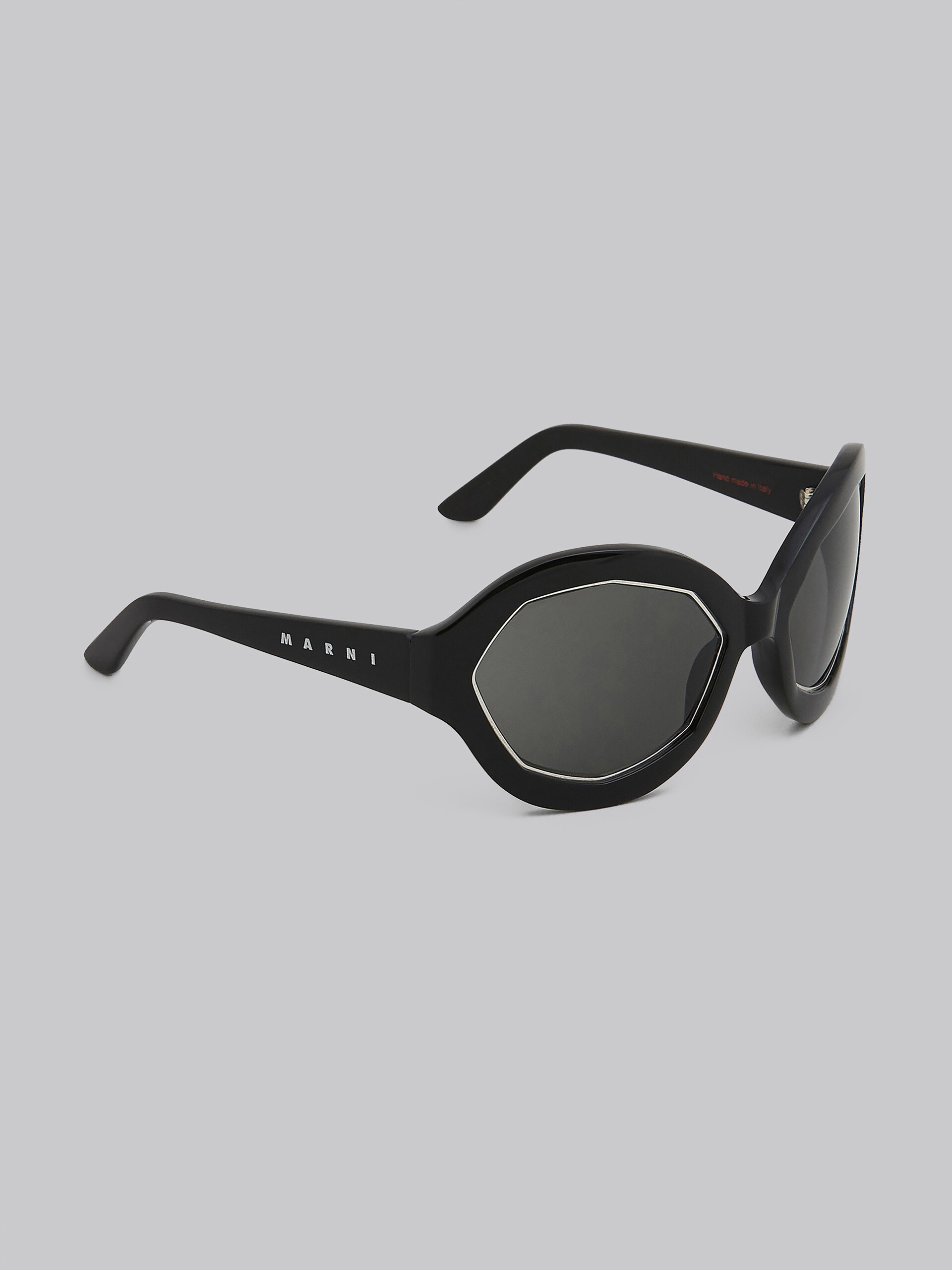 CUMULUS CLOUD BLACK ACETATE AND NYLON SUNGLASSES - 2