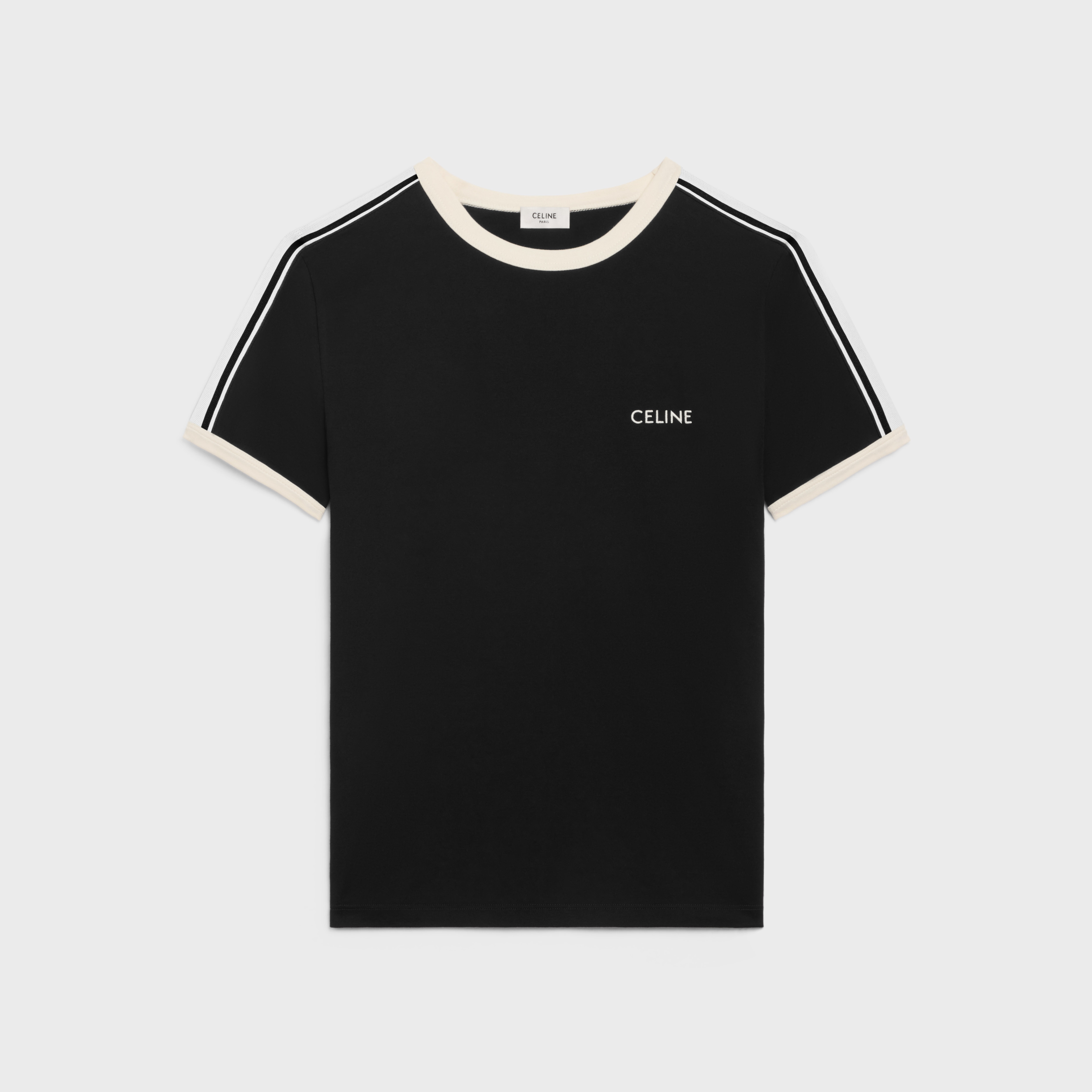 CELINE celine regular t-shirt in cotton jersey | REVERSIBLE