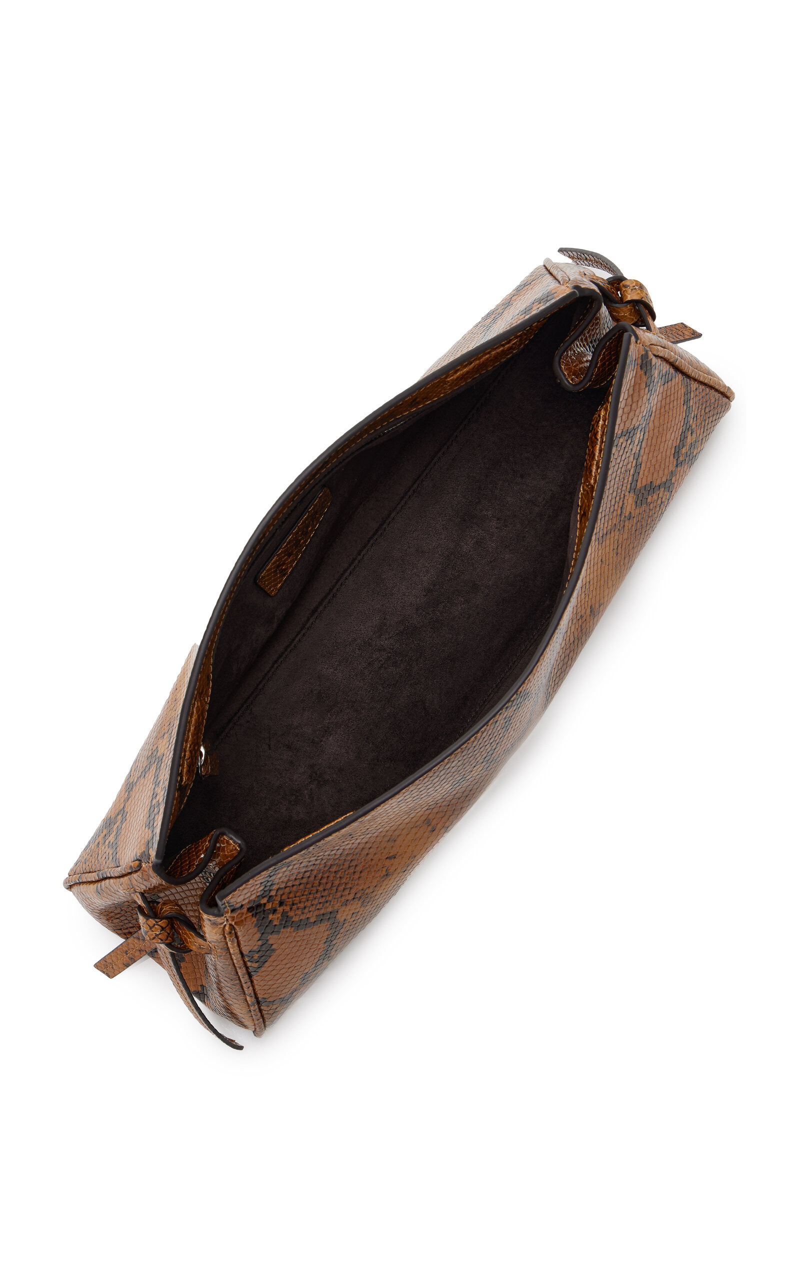 Maude Snake-Effect Leather Clutch animal - 5