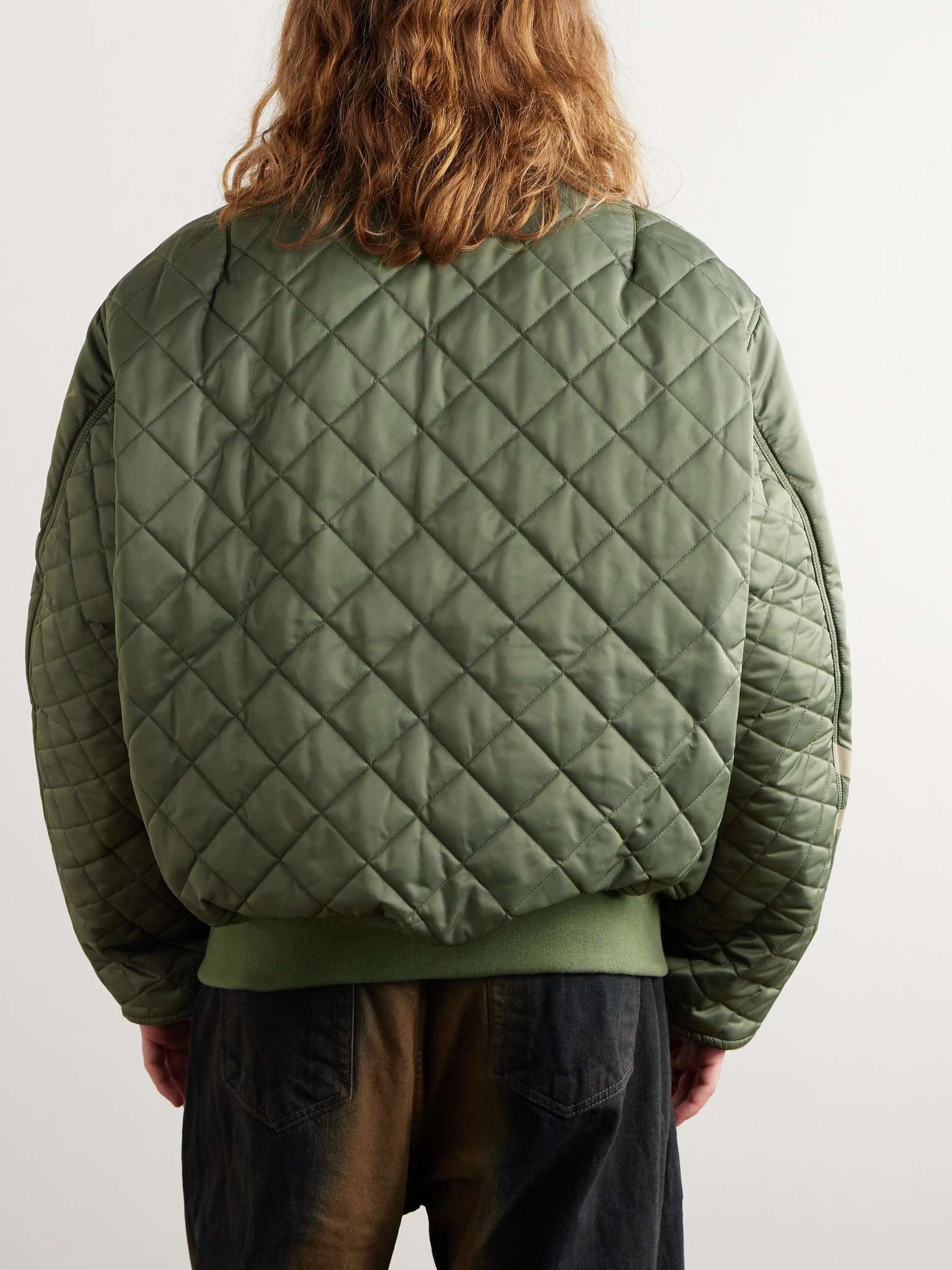 + Alpha Industries MA-1 Reversible Logo-Print Quilted Shell Bomber Jacket - 4