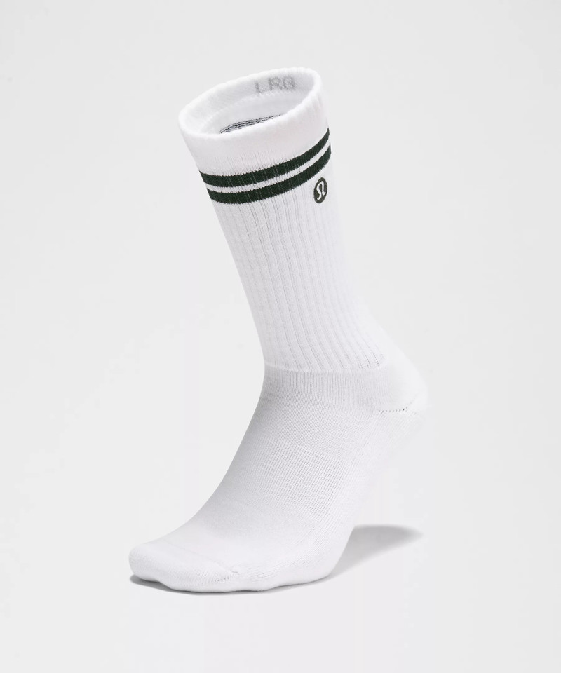 Unisex Daily Essential Crew Socks *Stripe 3