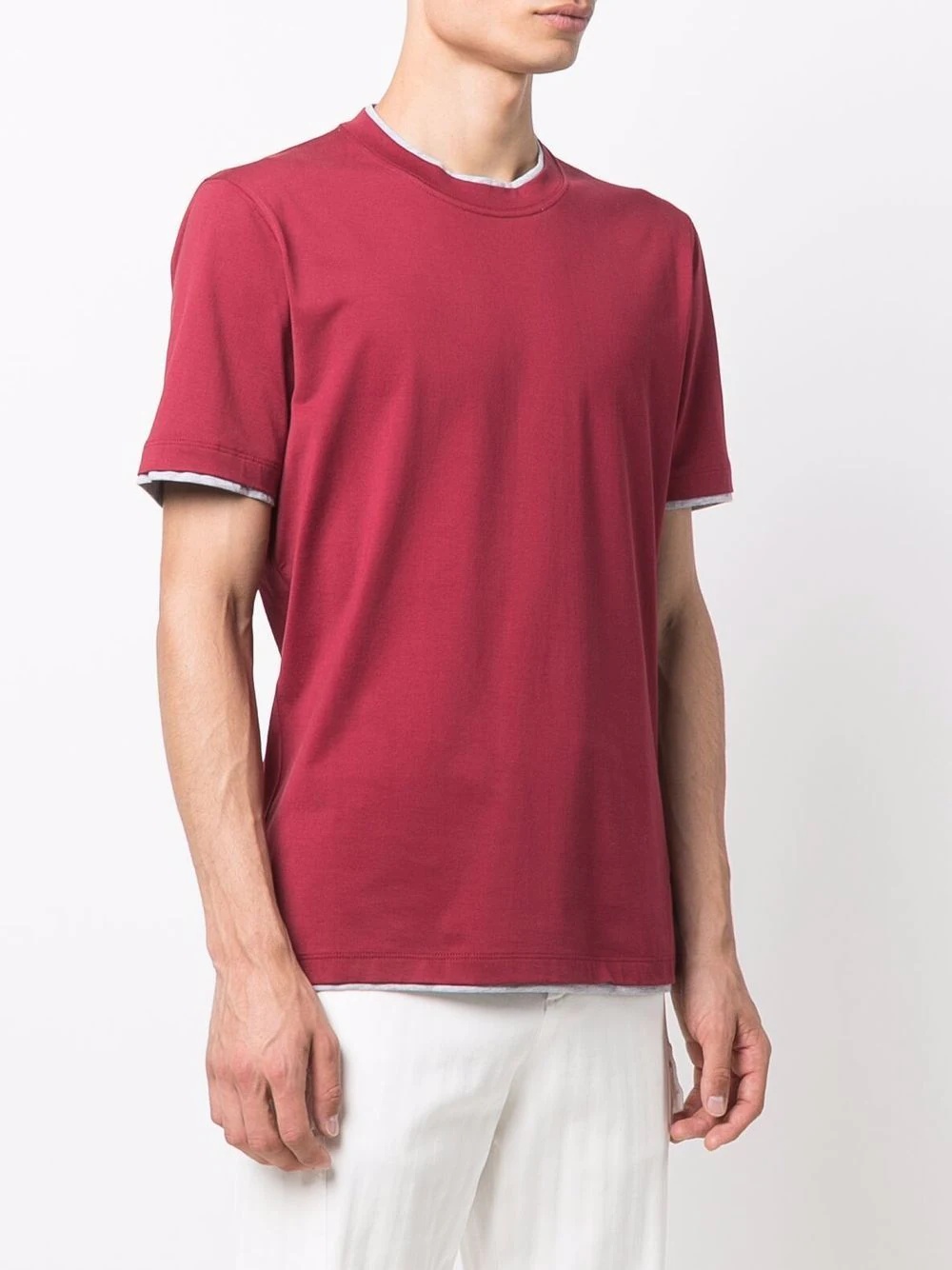 short-sleeve cotton T-shirt - 3