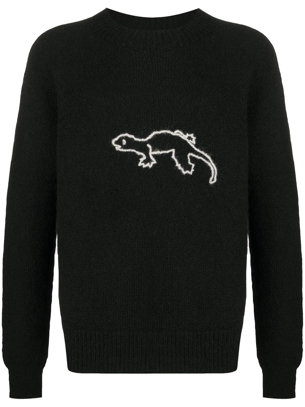 embroidered gecko jumper - 1