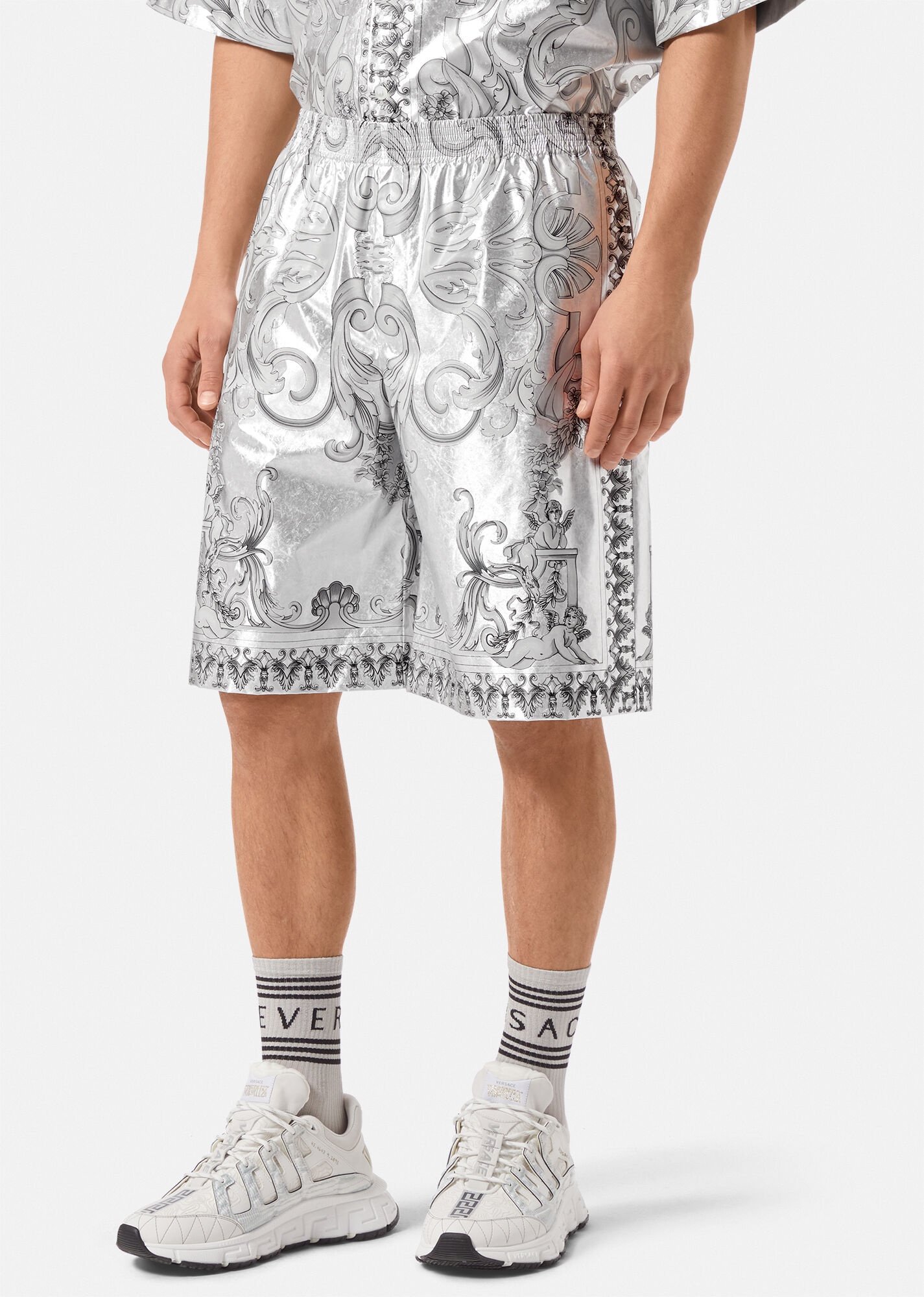 Silver Baroque Shorts - 3