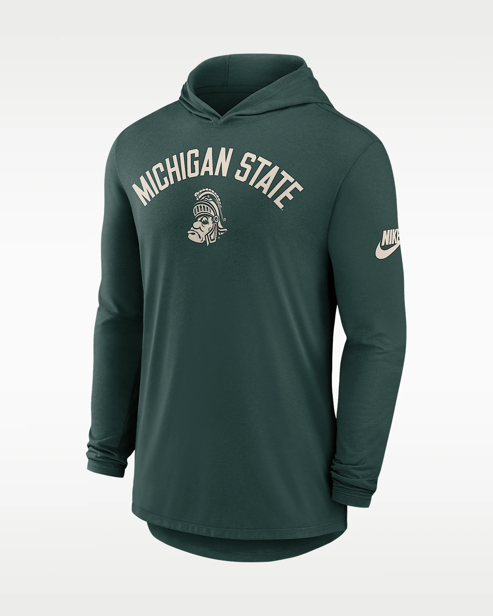 Michigan State Legacy Arch Men's Nike Dri-FIT College Long-Sleeve Hooded T-Shirt - 1