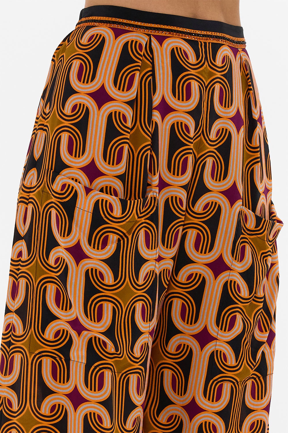 WIDE LEG TROUSER WITH FRONT POCKETS - 6