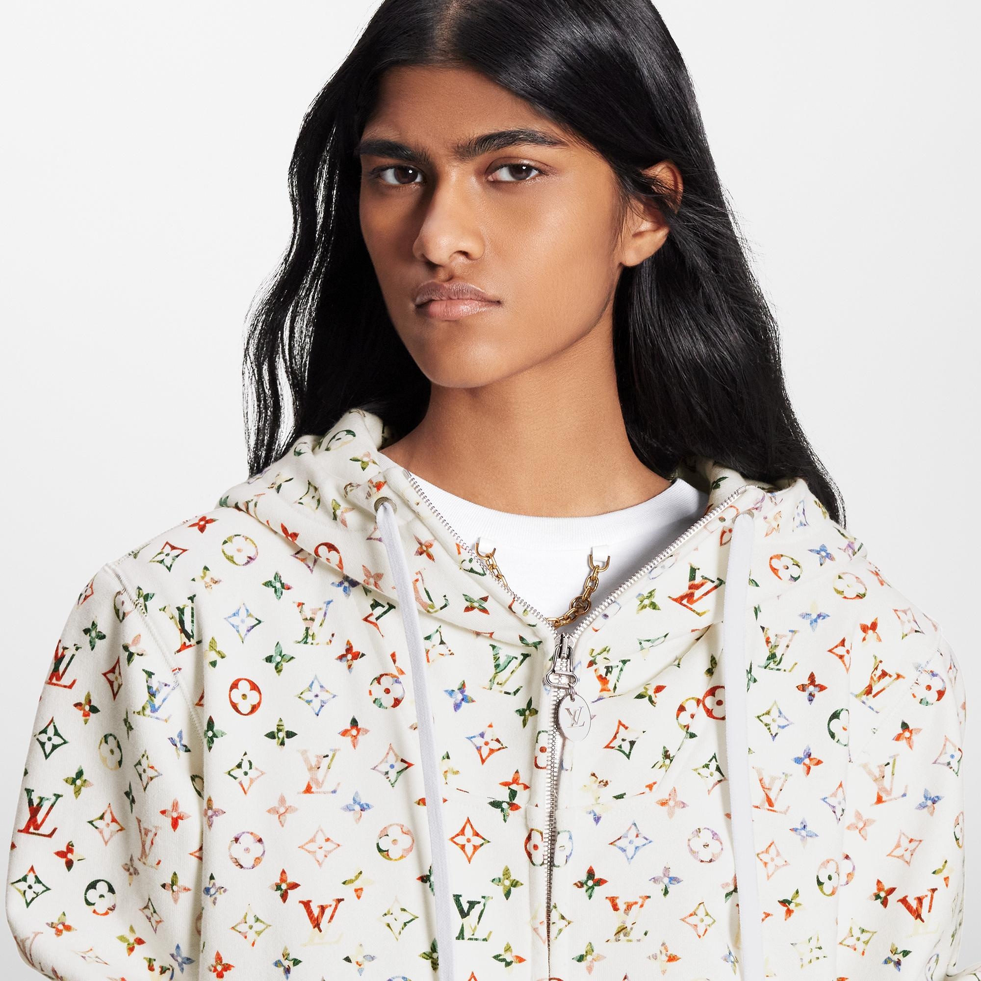 Vintage Flower Monogram Hoodie - 4