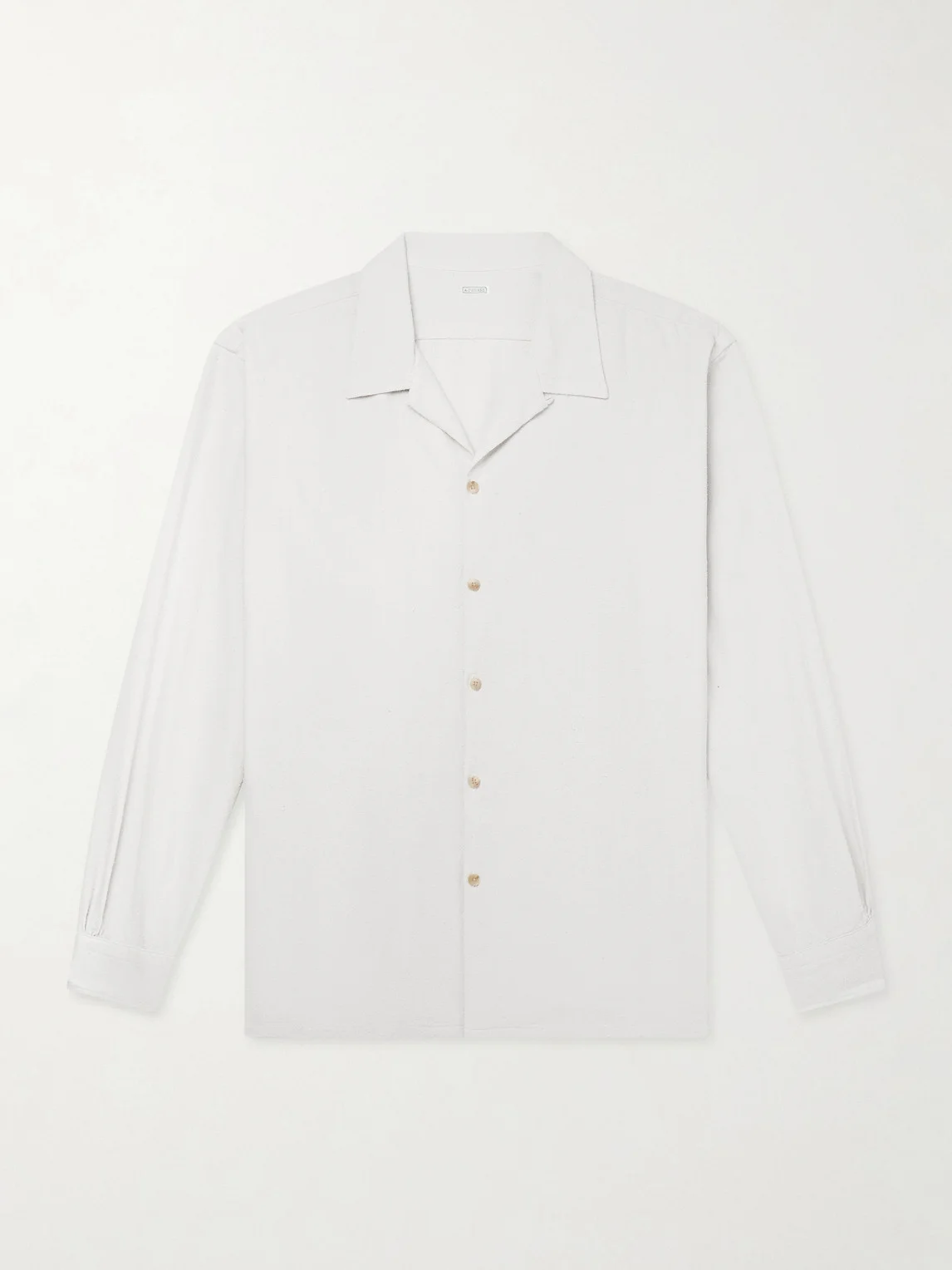 Camp-Collar Silk Shirt - 1