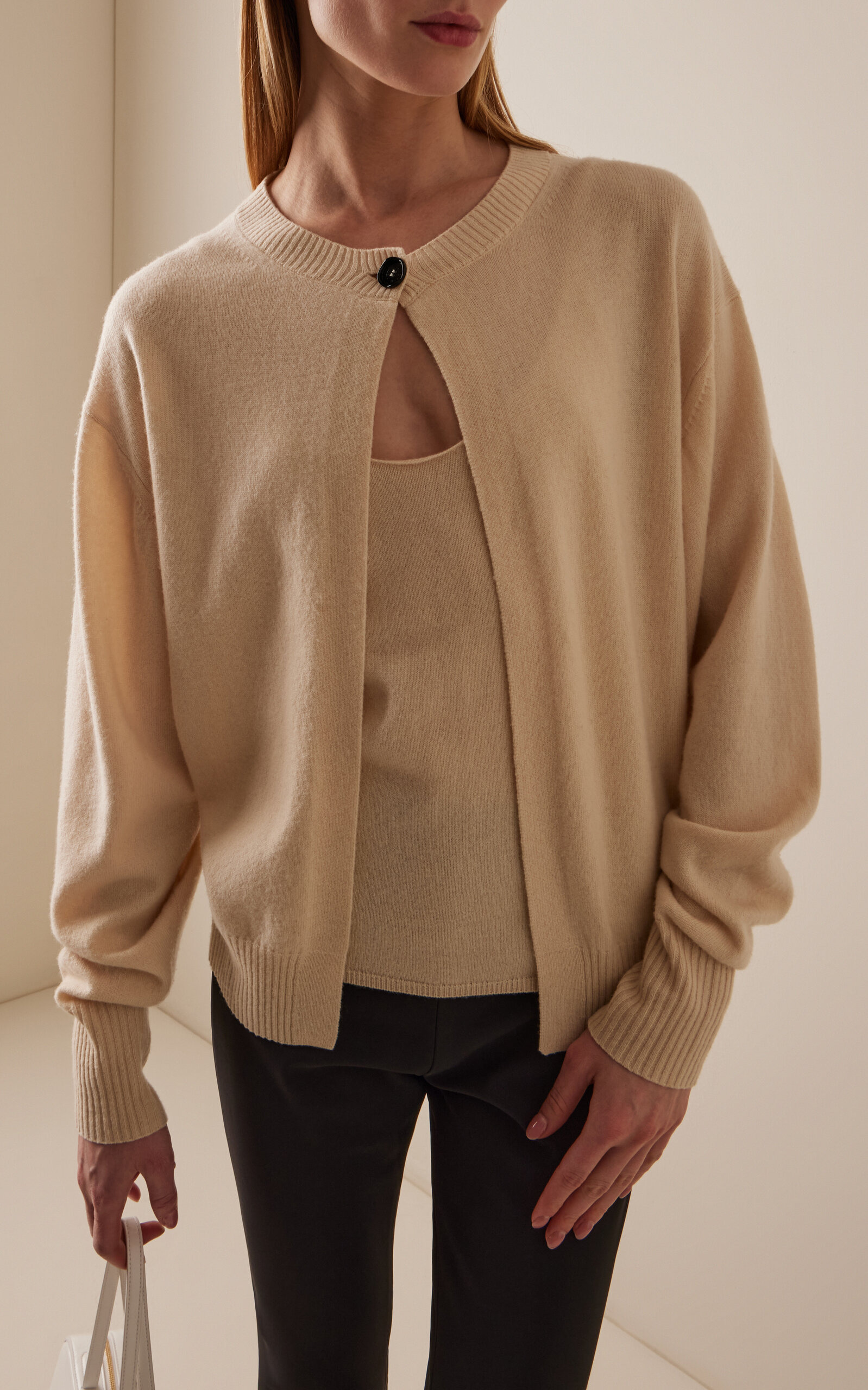 Wool-Cashmere Cardigan yellow - 2