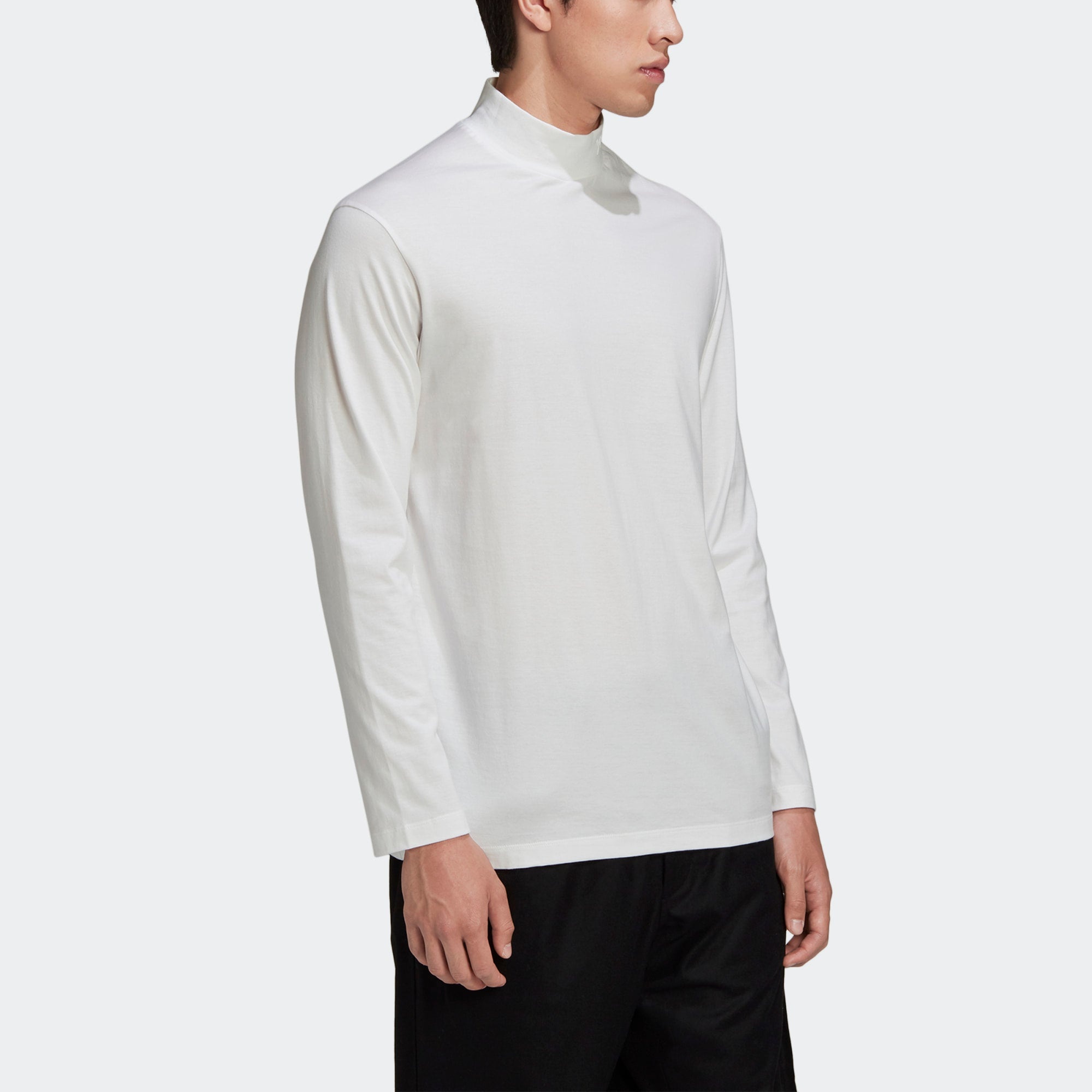 Men's Y-3 Solid Color Casual Long Sleeves White GK4496 - 5