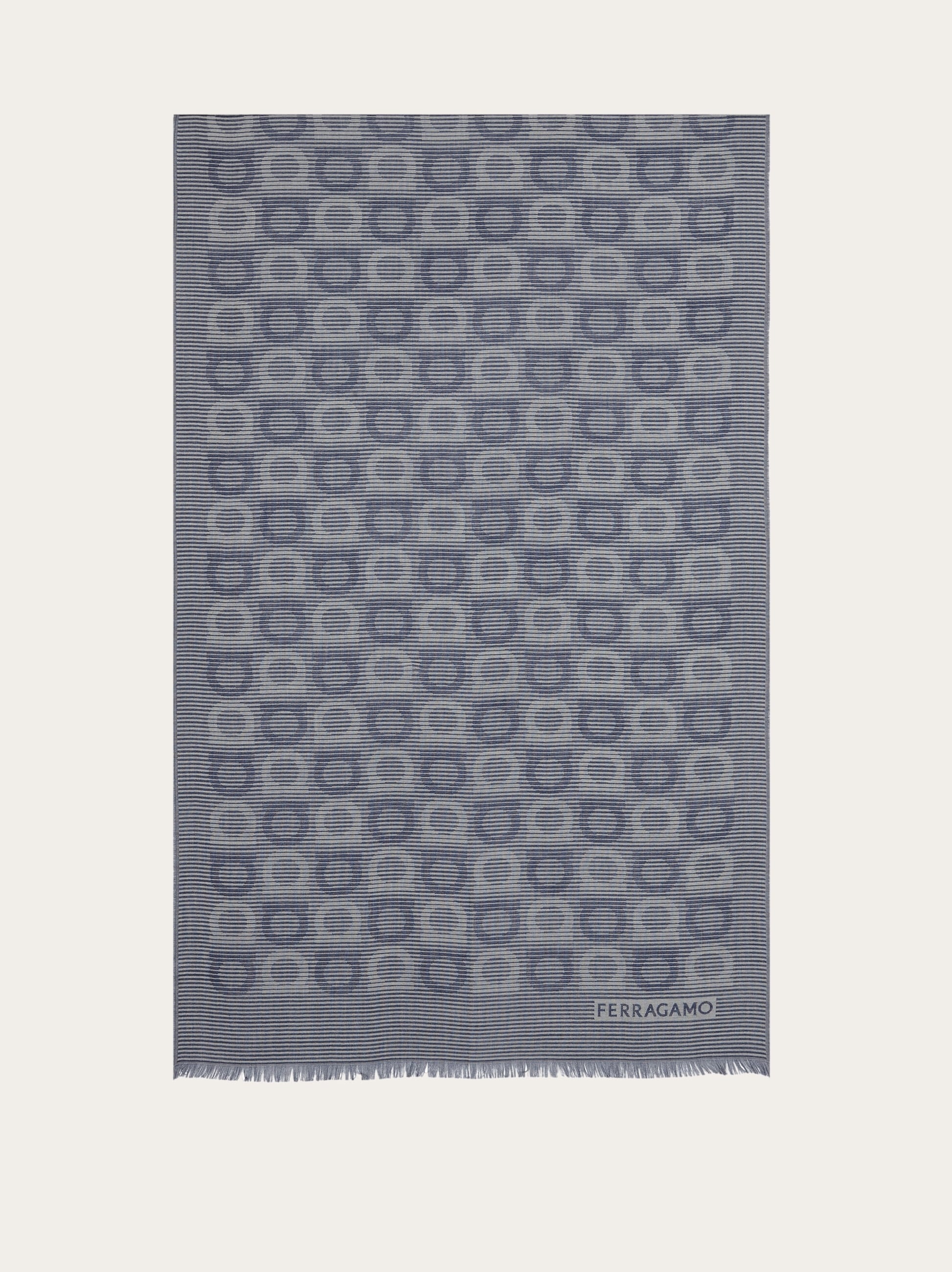 Gancini pattern scarf - 1