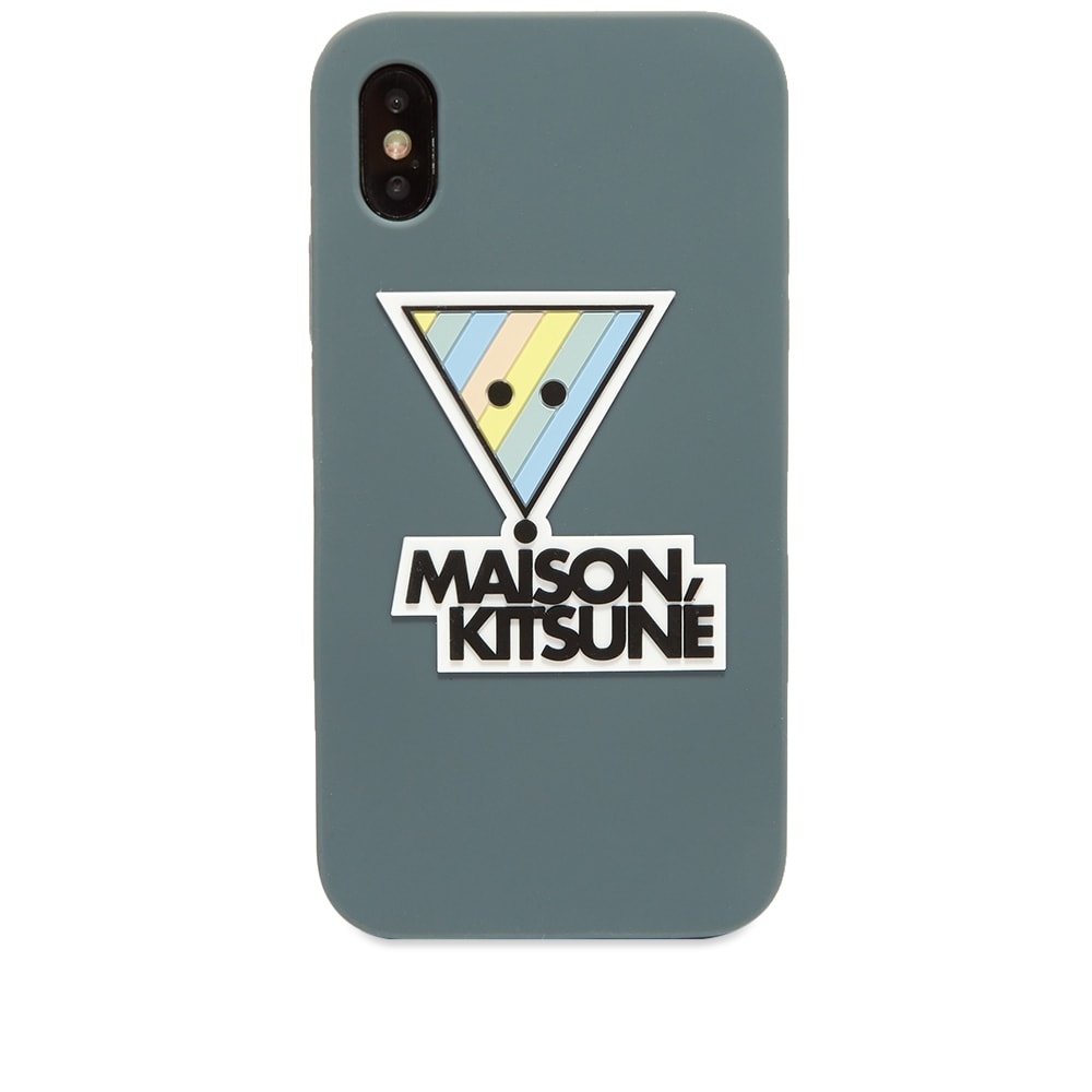 Maison Kitsuné 3D Rainbow Triangle Fox iPhone X Case - 1