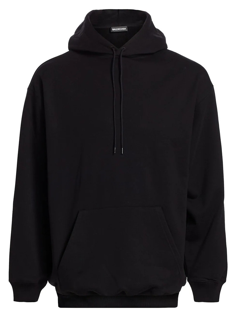 logo-embroidered hoodie - 1