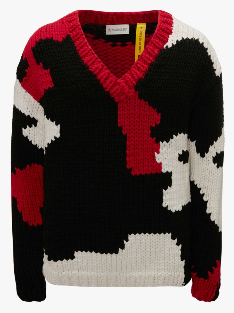 1 MONCLER X JW ANDERSON V-NECK JUMPER 1