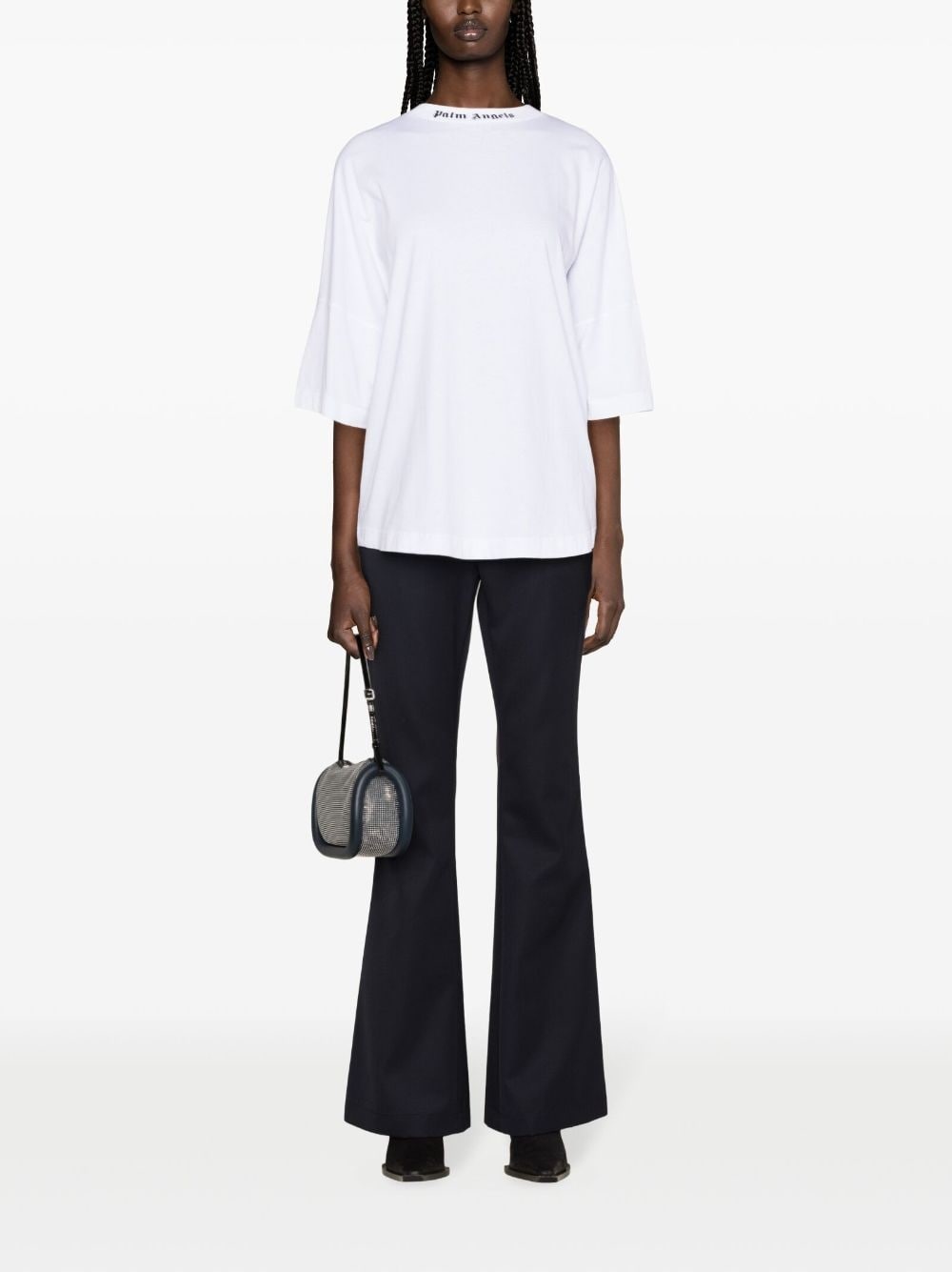 low-rise flared trousers - 2