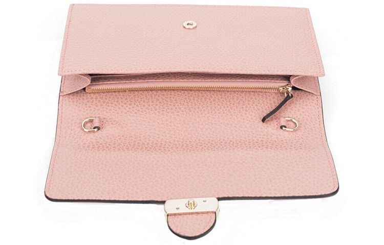 (WMNS) Gucci Logo Double G Leather WOC Chain Shoulder Messenger Bag Pink Classic 510314-CAO0G-5806 - 4