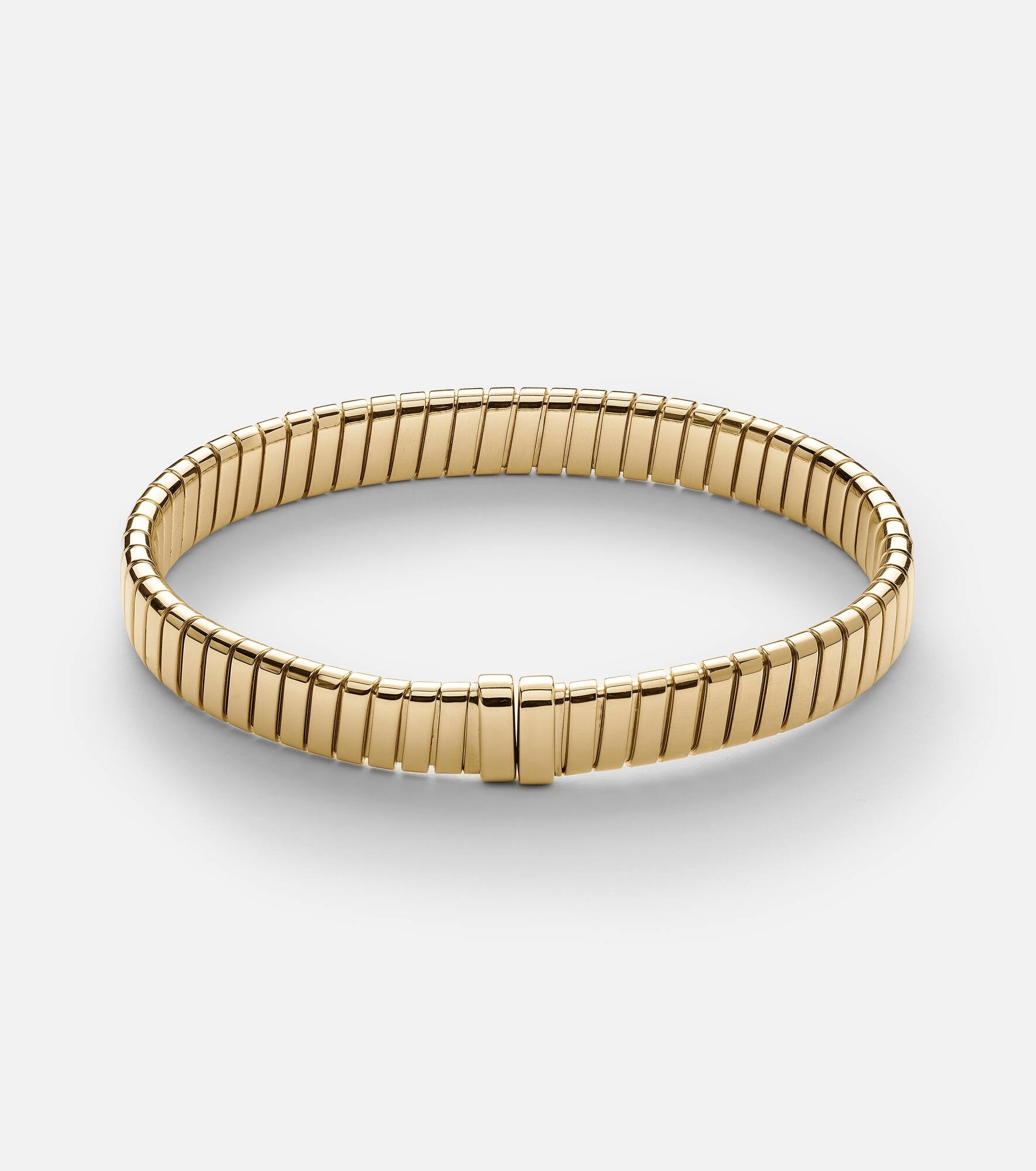 Bvlgari Tubogas 18kt gold bracelet with diamonds - 3