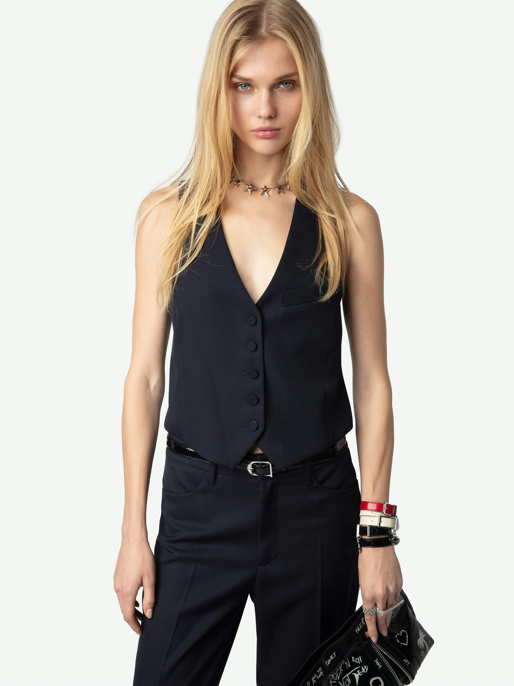Emaux Wool Vest - 3