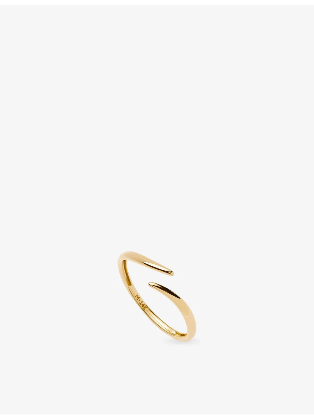 Open Claw 9ct Yellow Gold Ring - 1