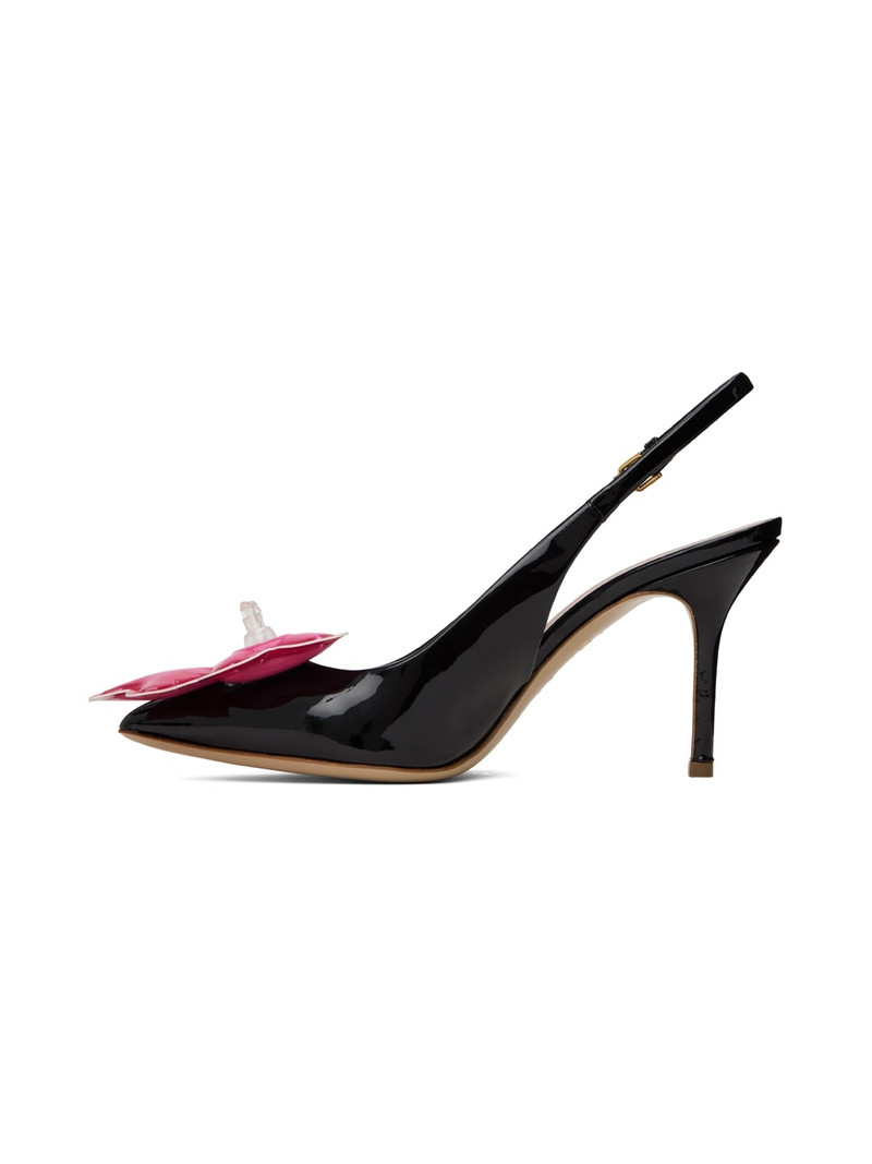 Moschino Black Inflatable Bow Pumps outlook