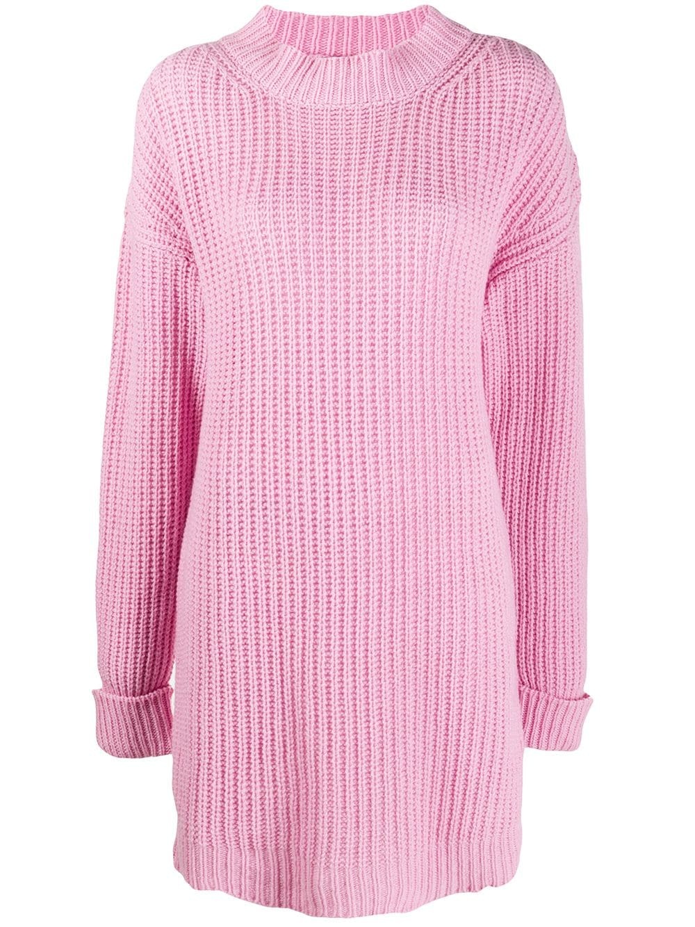 rib-knit dress - 1