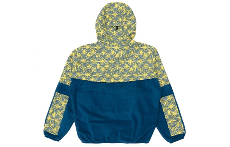 Men's Nike ACG Contrast Color Stitching Half Zipper Fleece Sports Pullover Travel Yellow CK3107-432 - 2