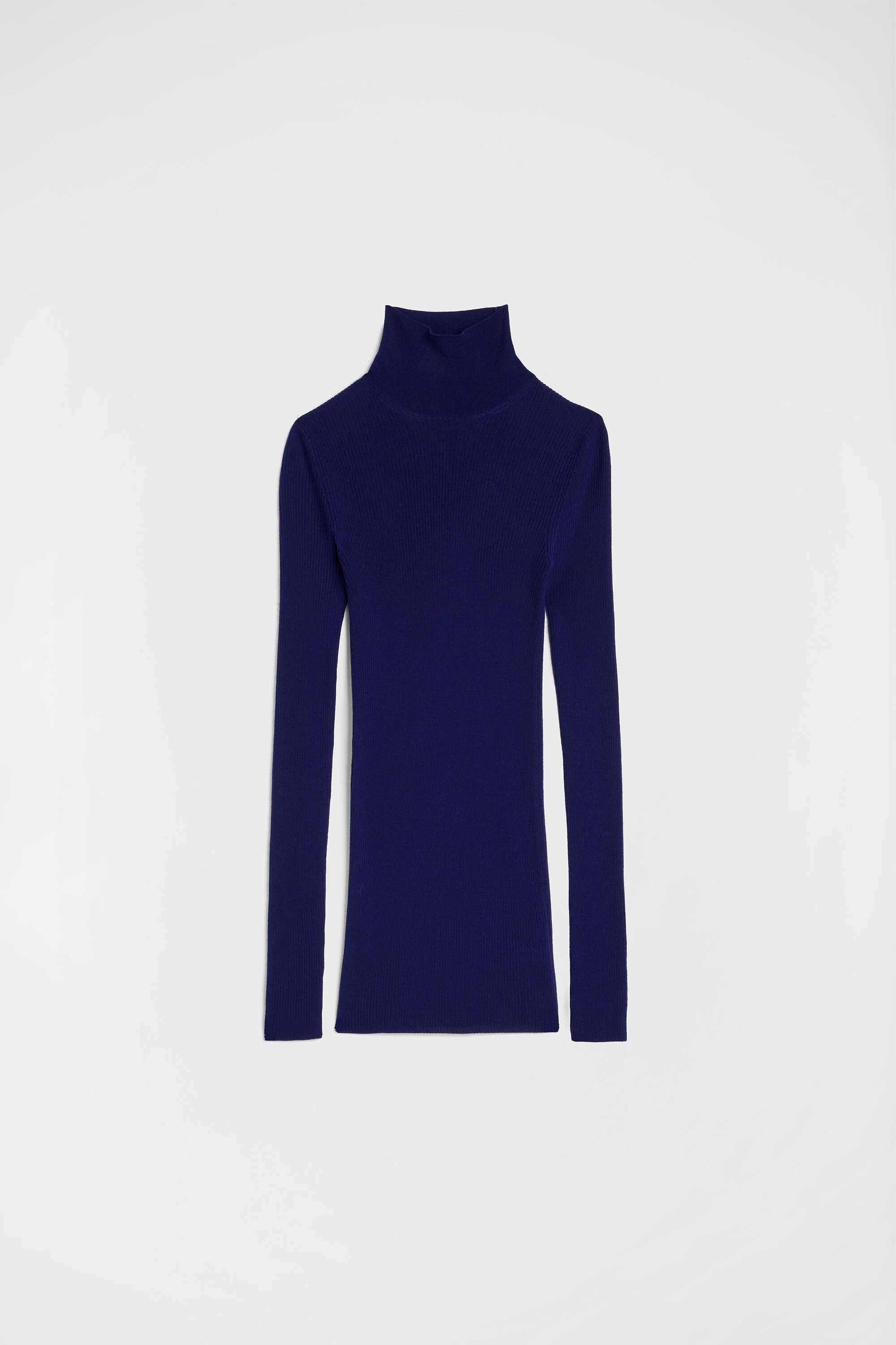 Lightweight Wool High-Neck Sweater - 1