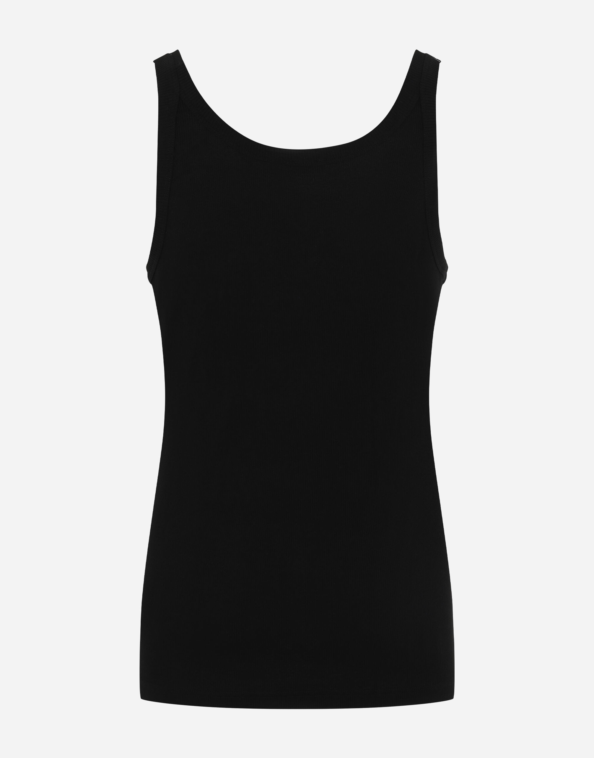 Fine-rib cotton singlet - 2