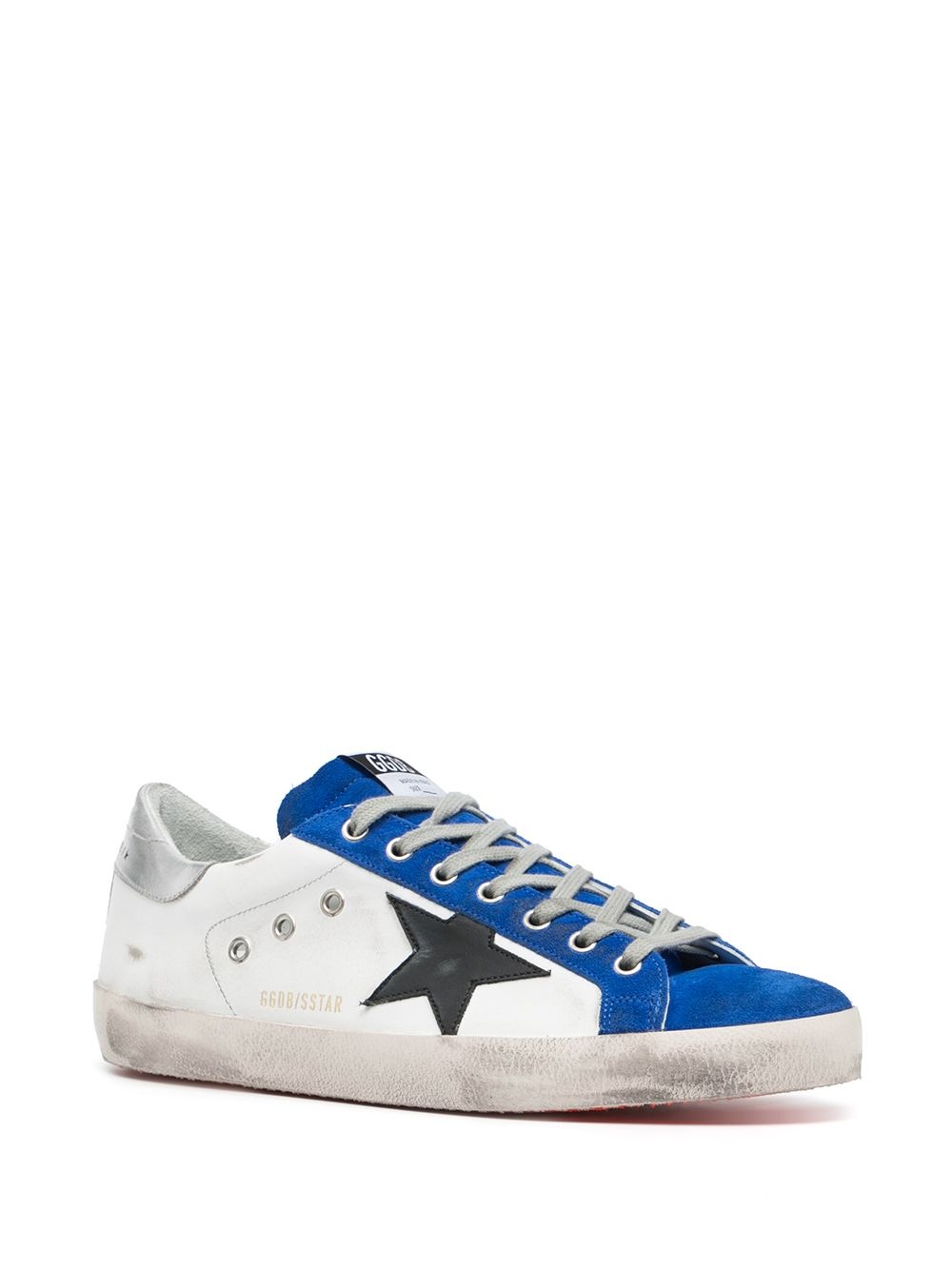 Superstar contrast-panel low-top sneakers - 2