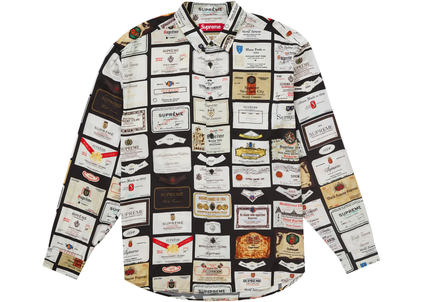 Supreme Label Shirt Black - 1