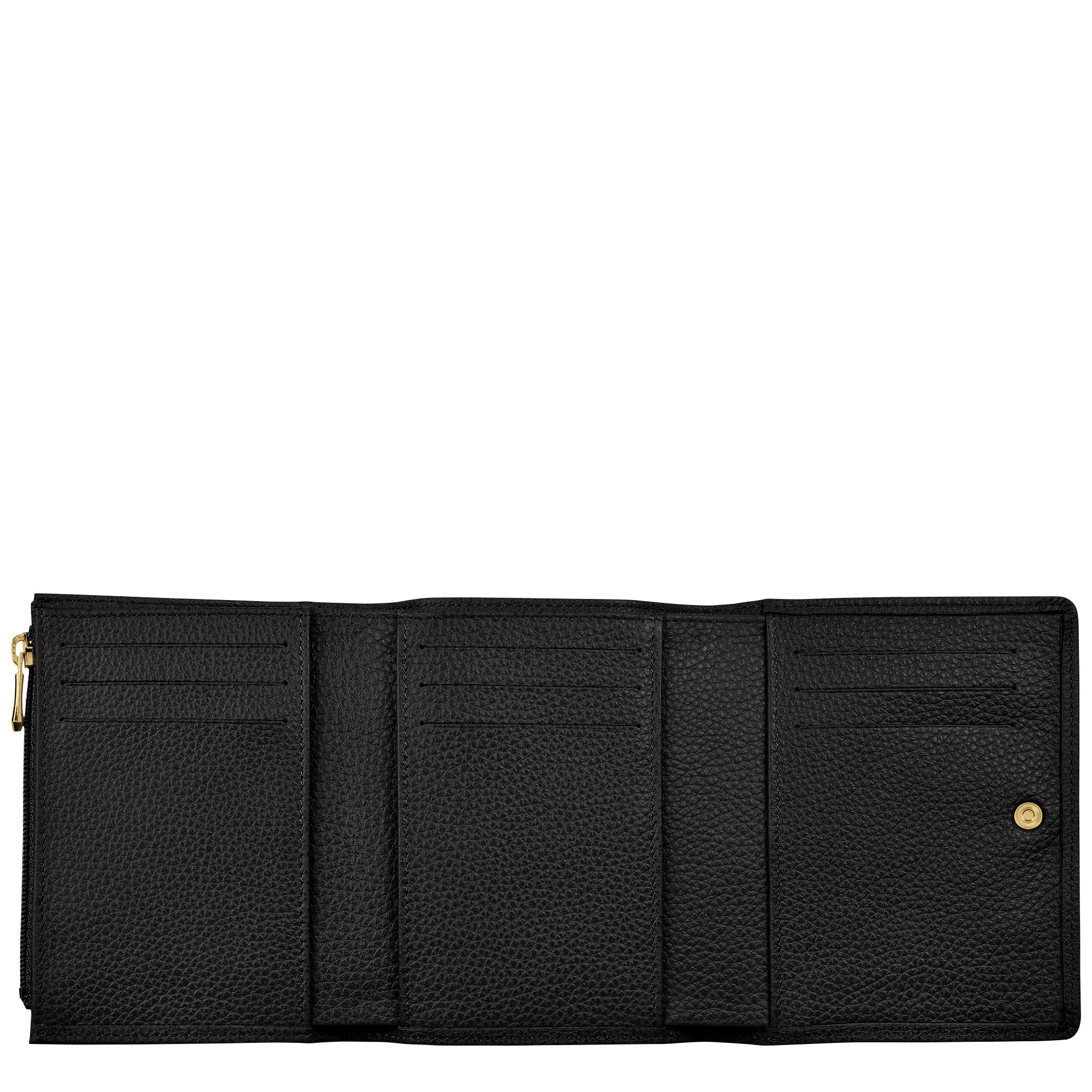 Le Foulonné Wallet Black - Leather - 2