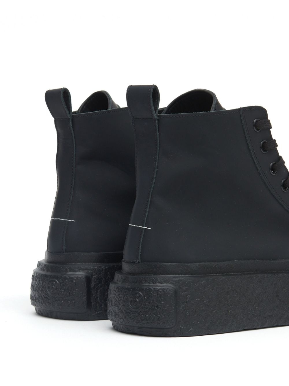 HIGH-TOP LEATHER SNEAKERS - 4