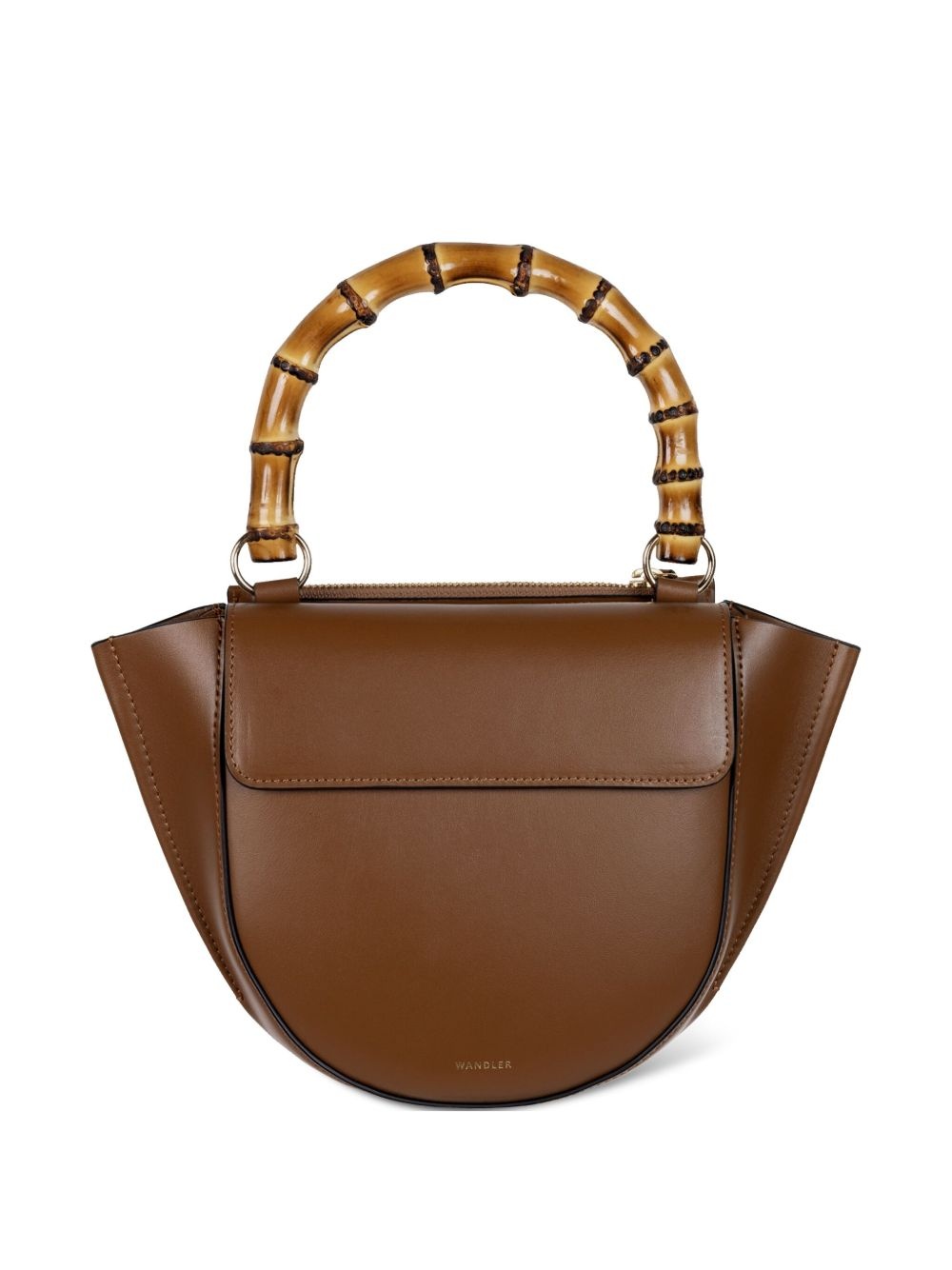 leather tote bag - 1