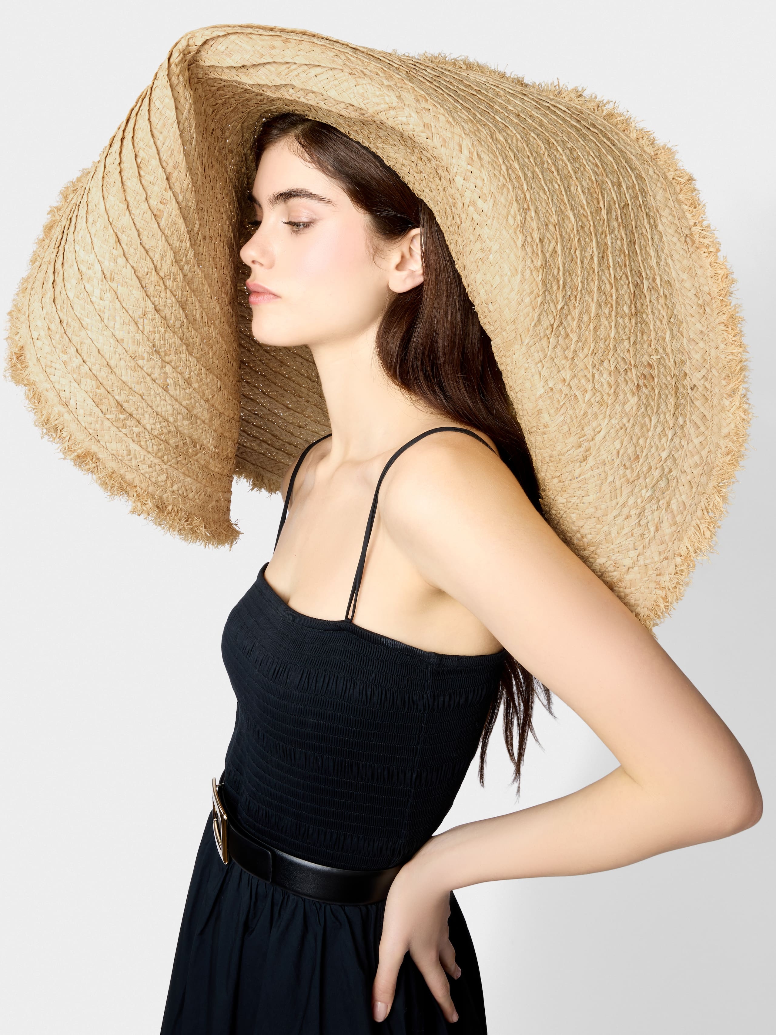 Broche Vivier Hat in raffia - 5