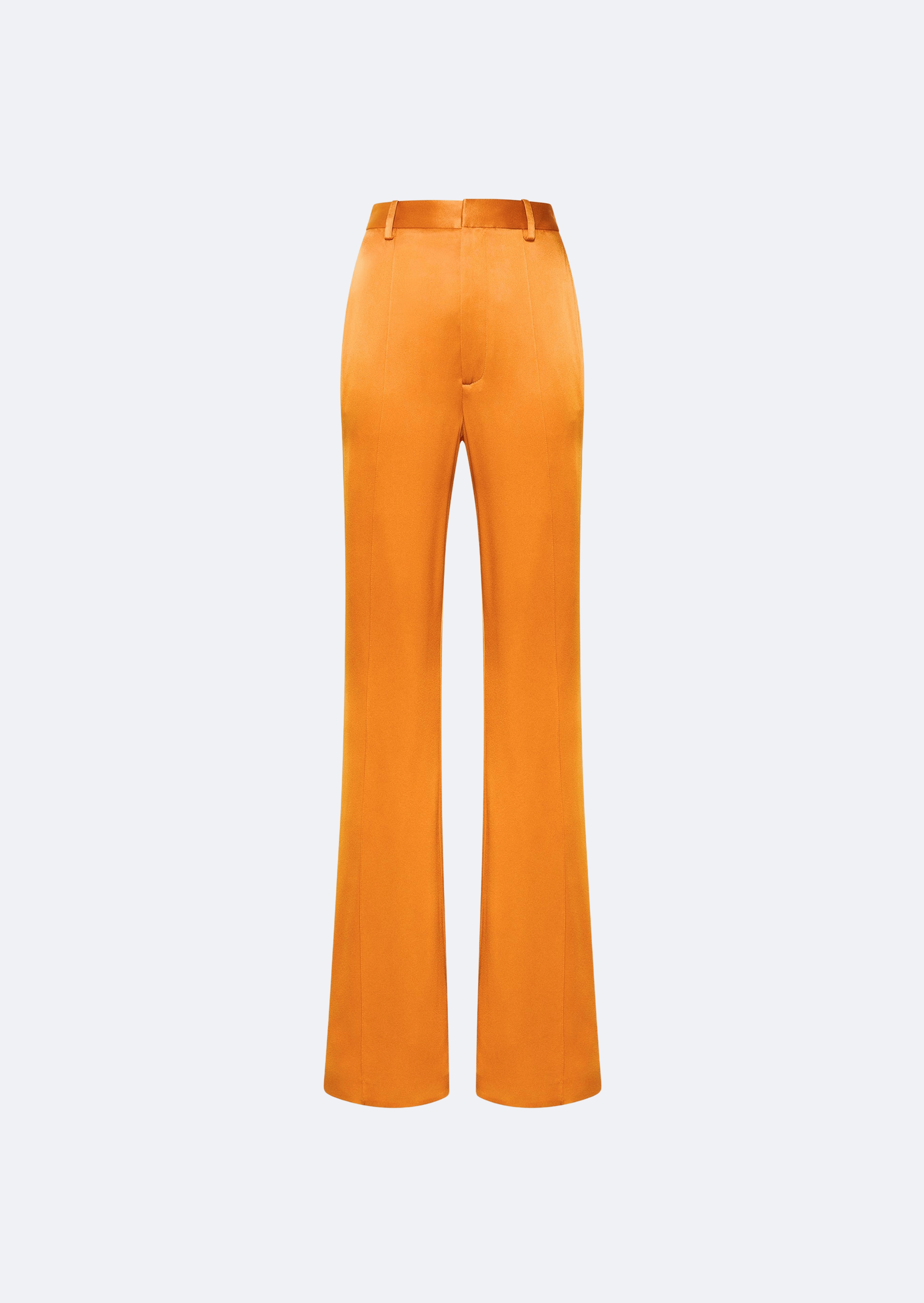 Satin High Waisted Flared Pant - 1