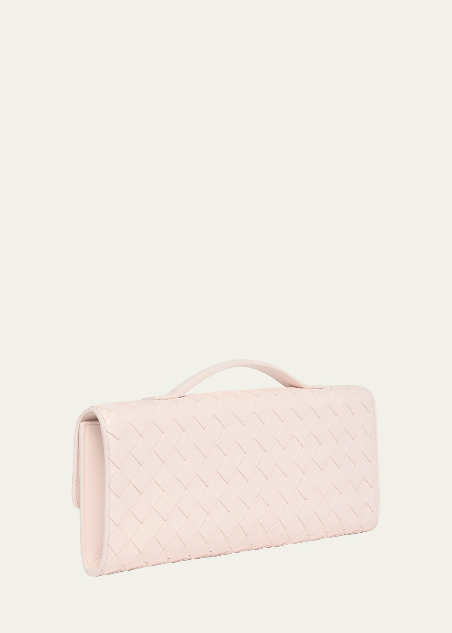 Andiamo Flower-Embellished Leather Clutch Bag - 3