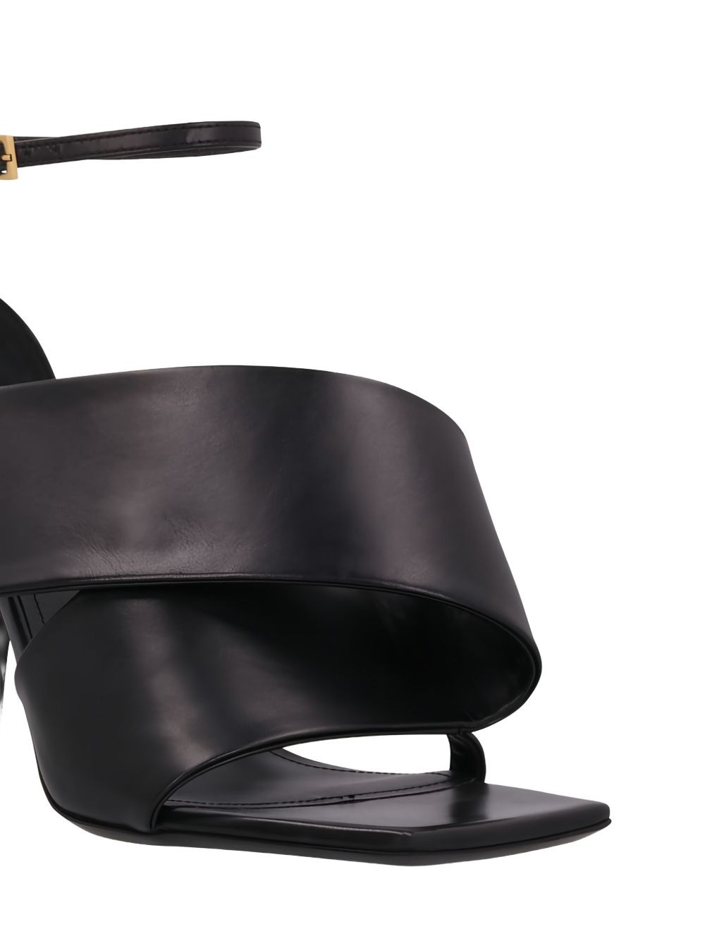 100mm wrapped ankle-strap sandals - 3