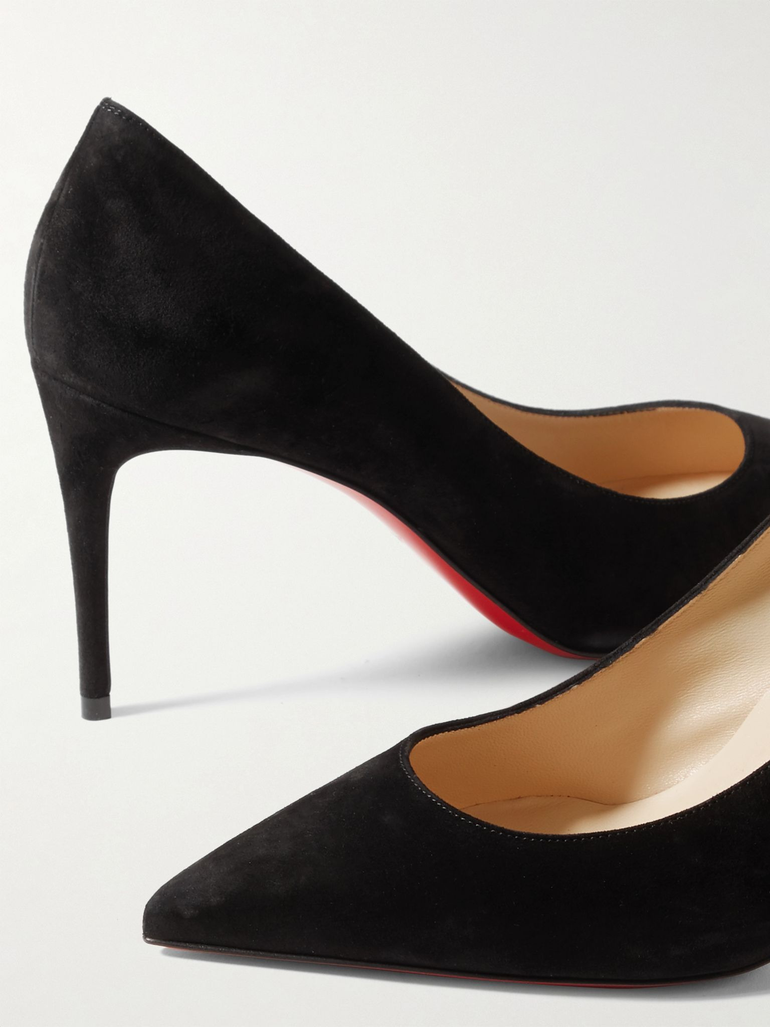 Kate 85 suede pumps Black - 4