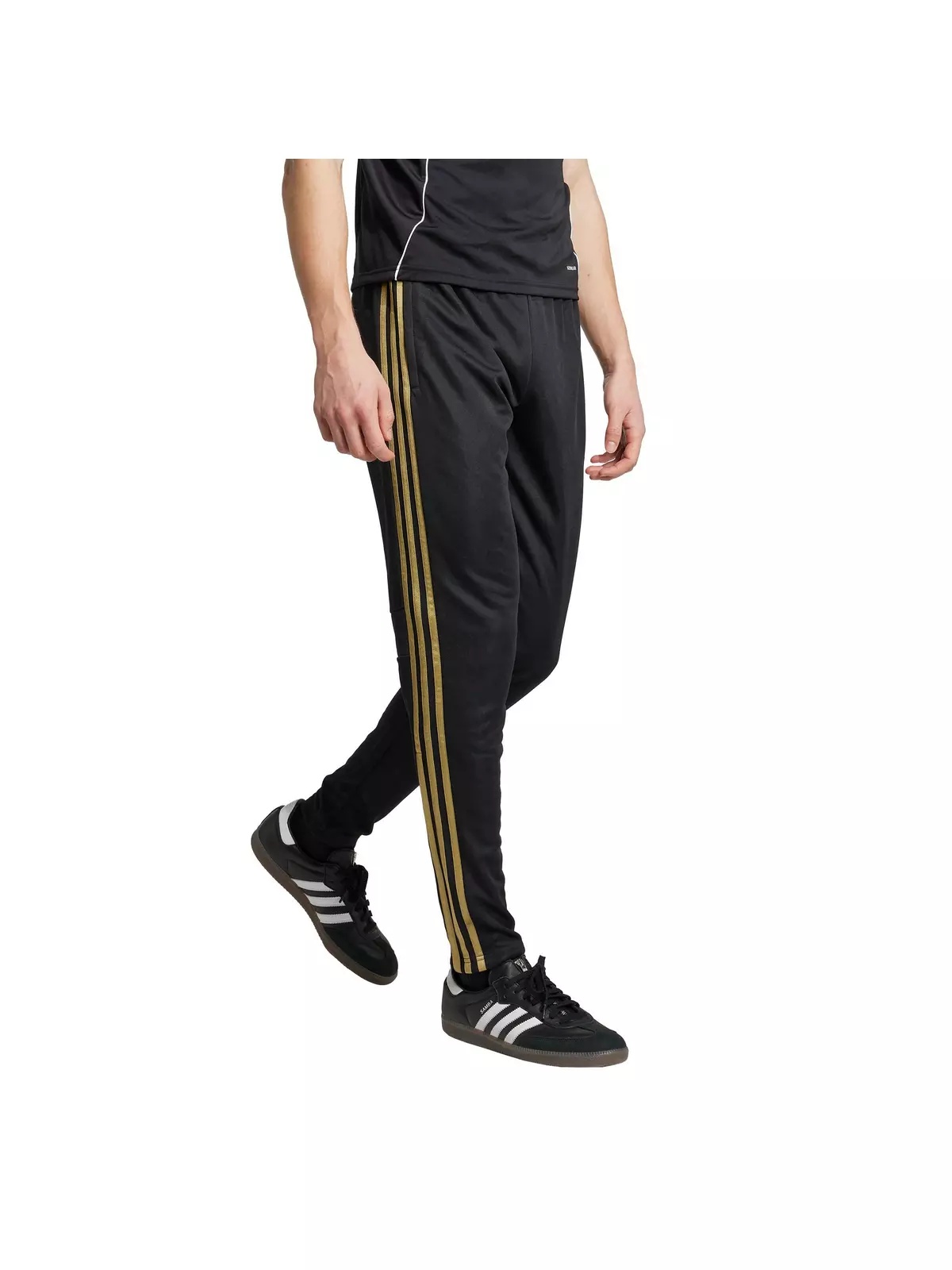 Men's Tiro 25 Essentials Training Tracksuit Bottoms -Black/Gold - 5