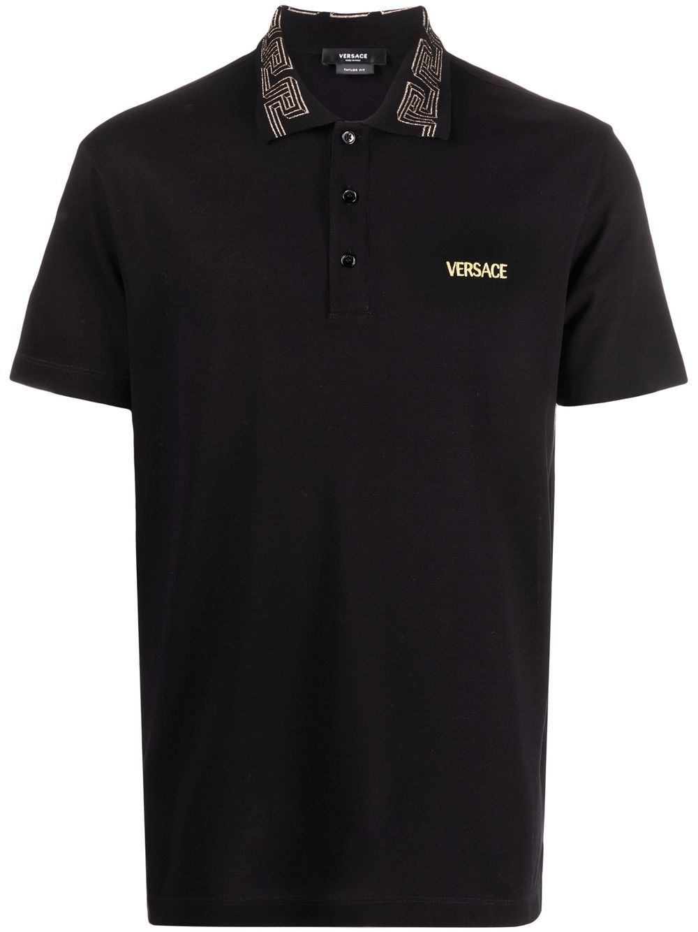 Greca collar polo shirt - 1