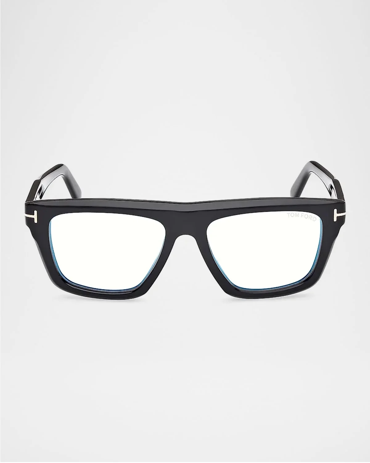 Men's T-Logo Acetate Rectangle Eyeglasses - 1