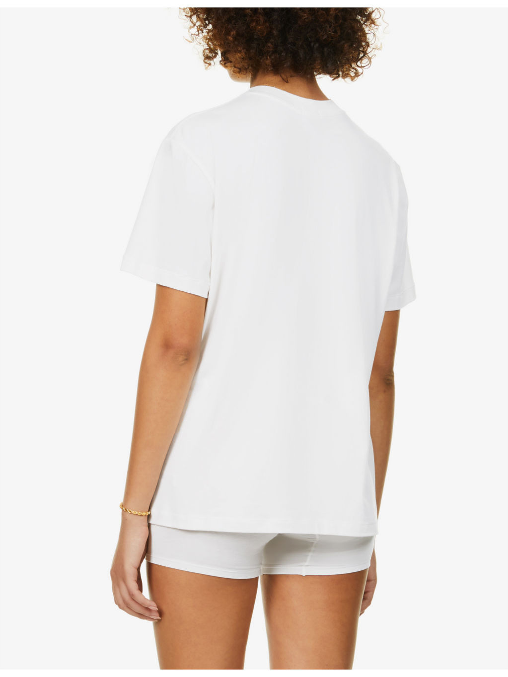 Boyfriend oversized stretch-jersey T-shirt - 4
