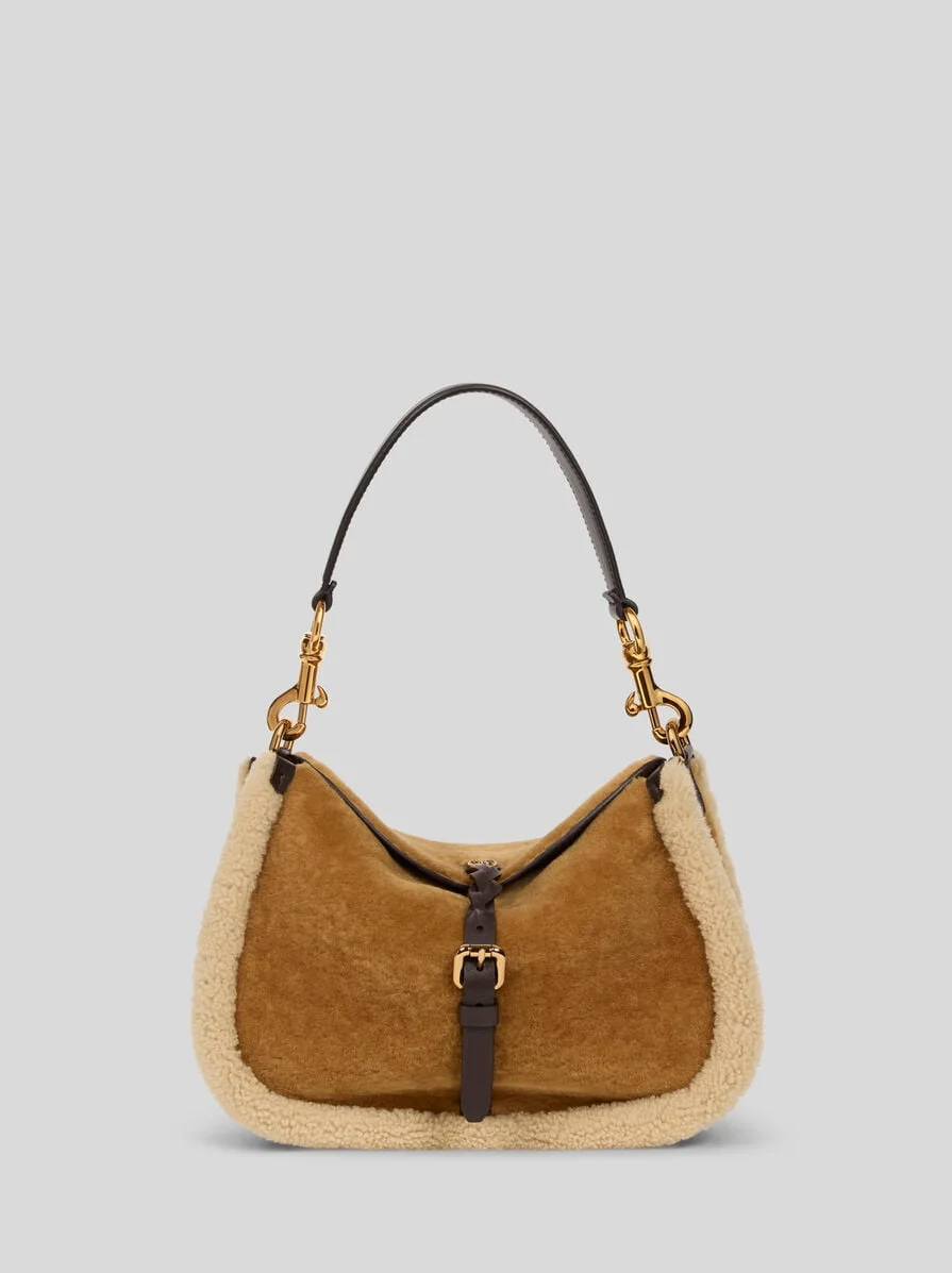 MEDIUM SHEARLING PONY BAG - 1