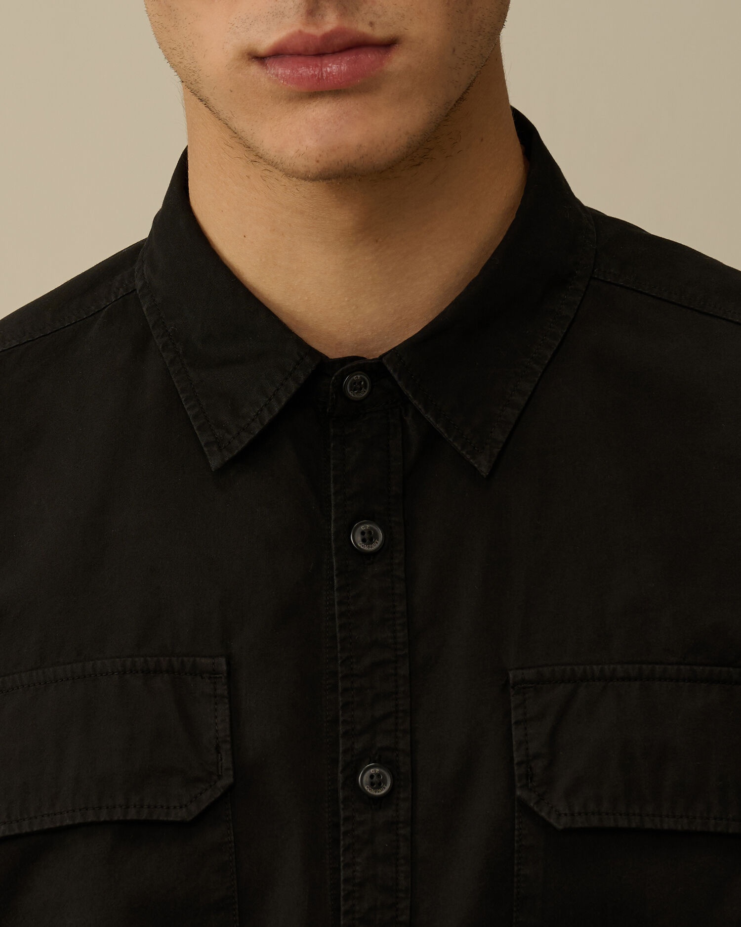 Organic Gabardine Buttoned Lens Shirt - 5